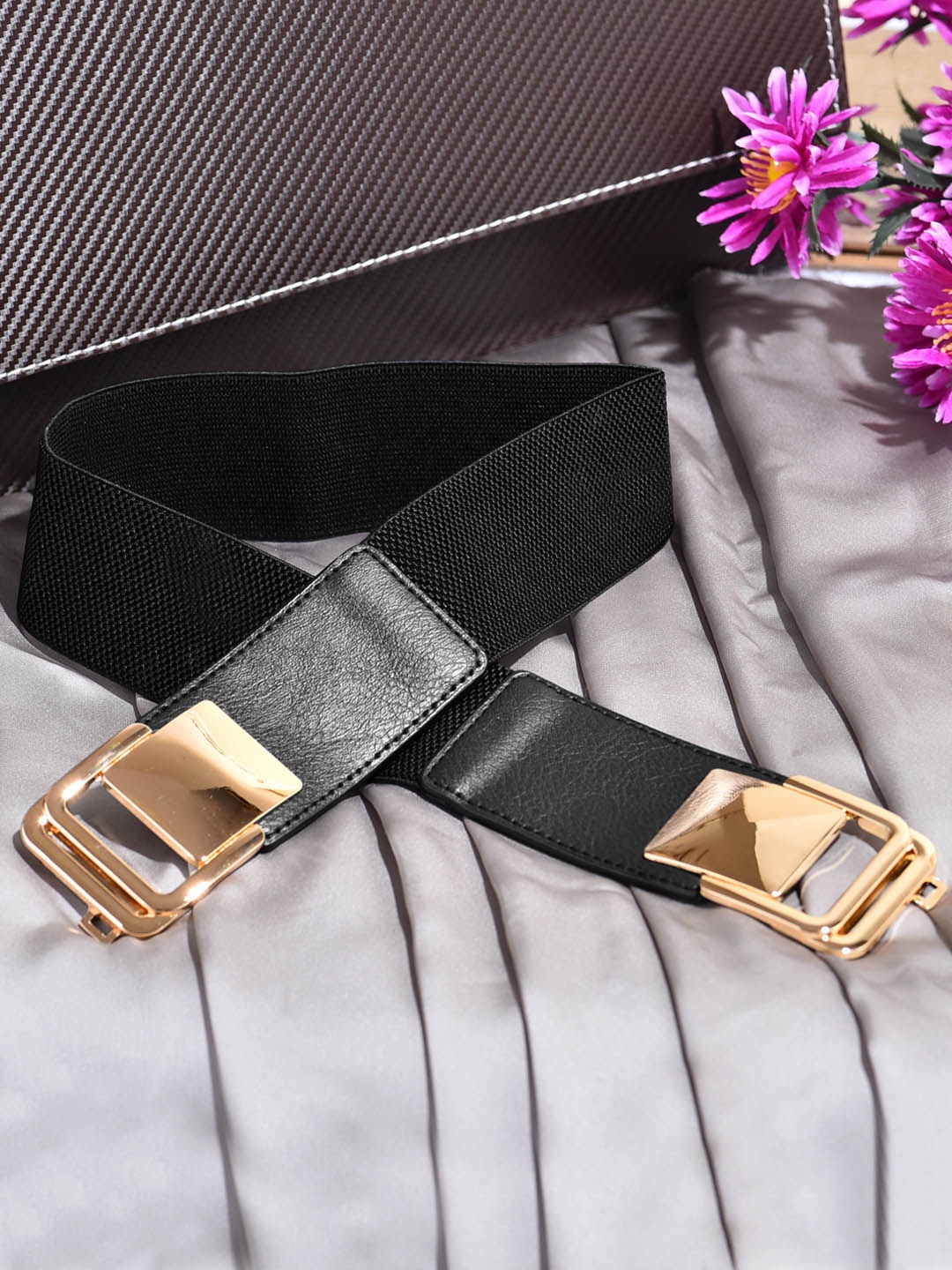 

DressBerry Women Black Embellished Belt