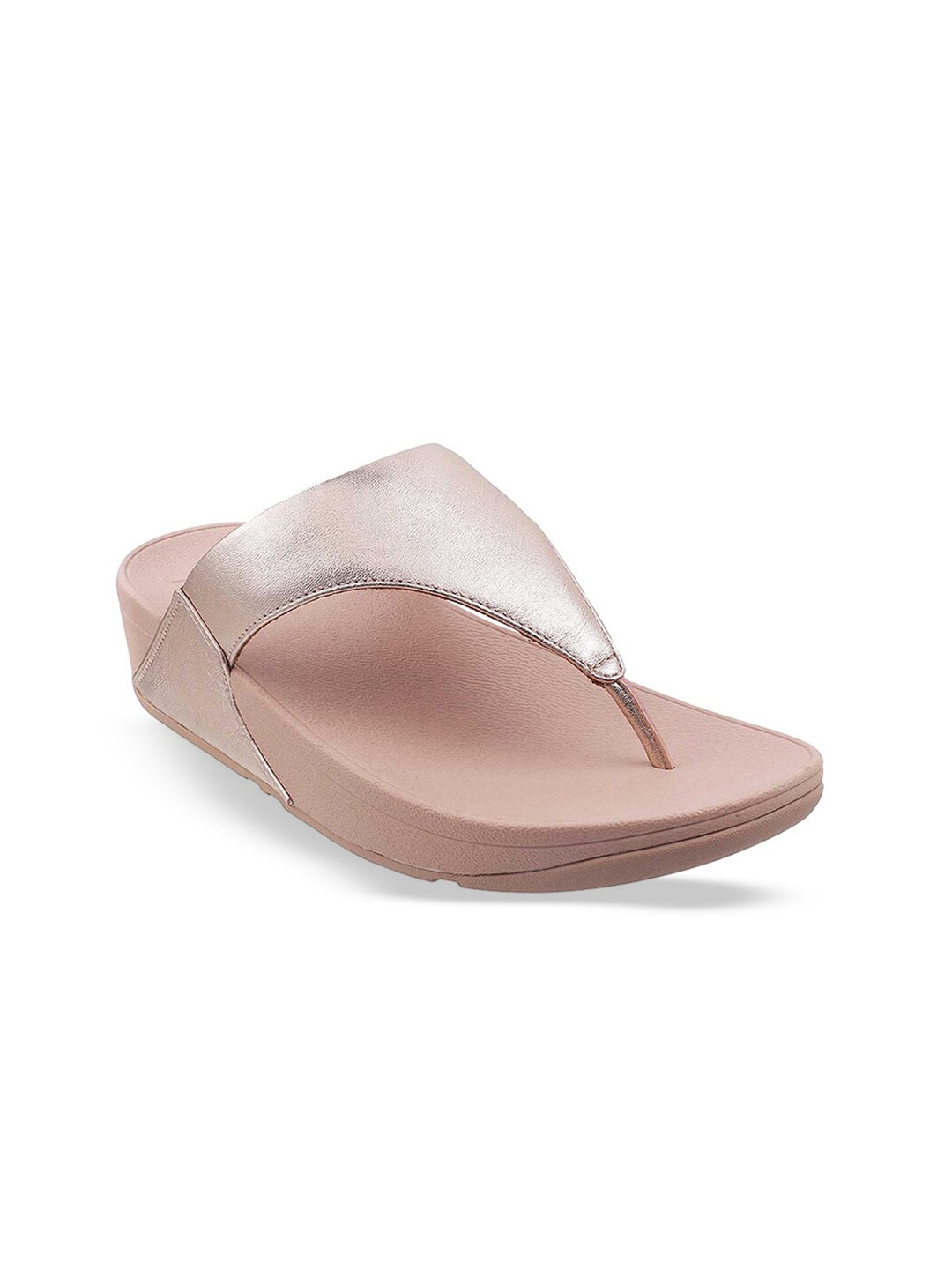 

fitflop Embellished Open Toe Leather Wedges, Pink