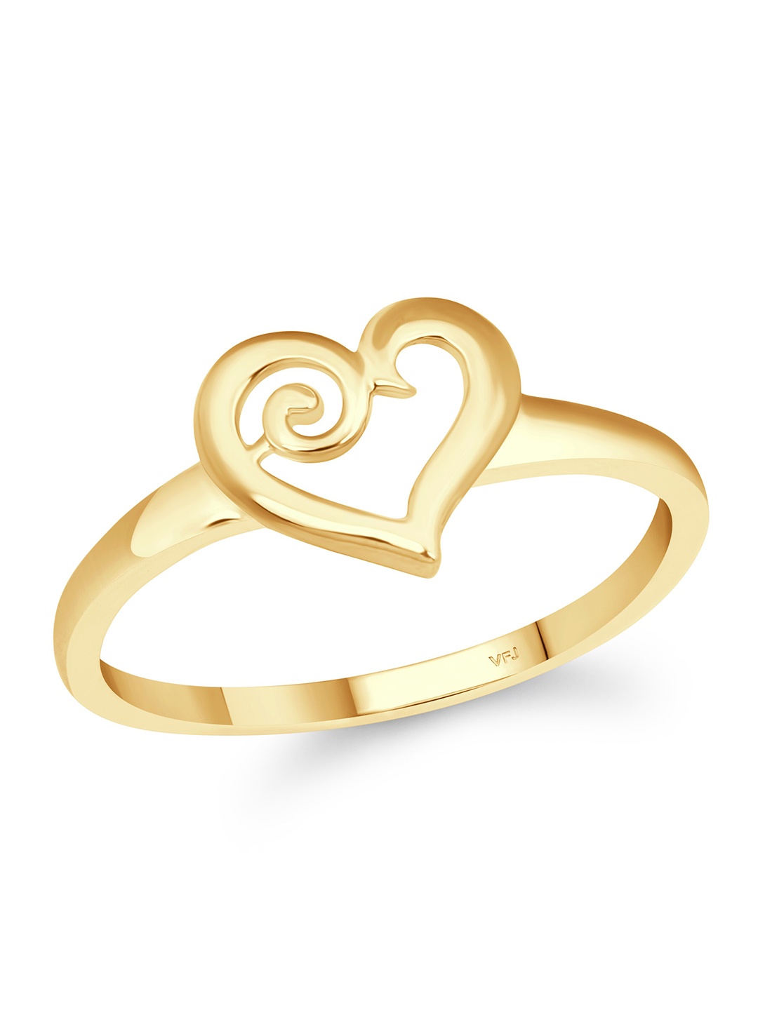 

Vighnaharta Gold-Plated Adjustable Finger Ring With Rose Box