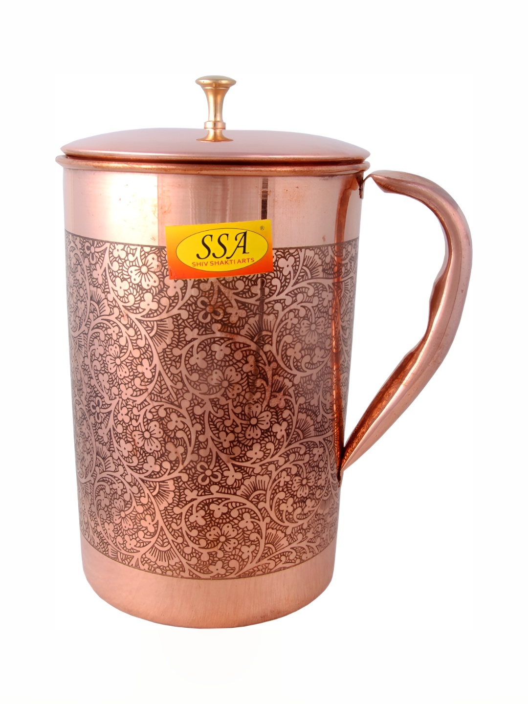 

Shivshakti Arts Brown Easy to Clean Copper Water Jugs