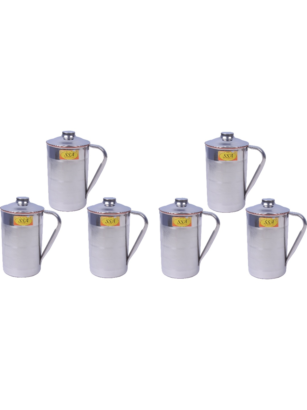 

Shivshakti Arts Steel Toned Textured Copper Easy to Clean Water Jugs 1.65 L