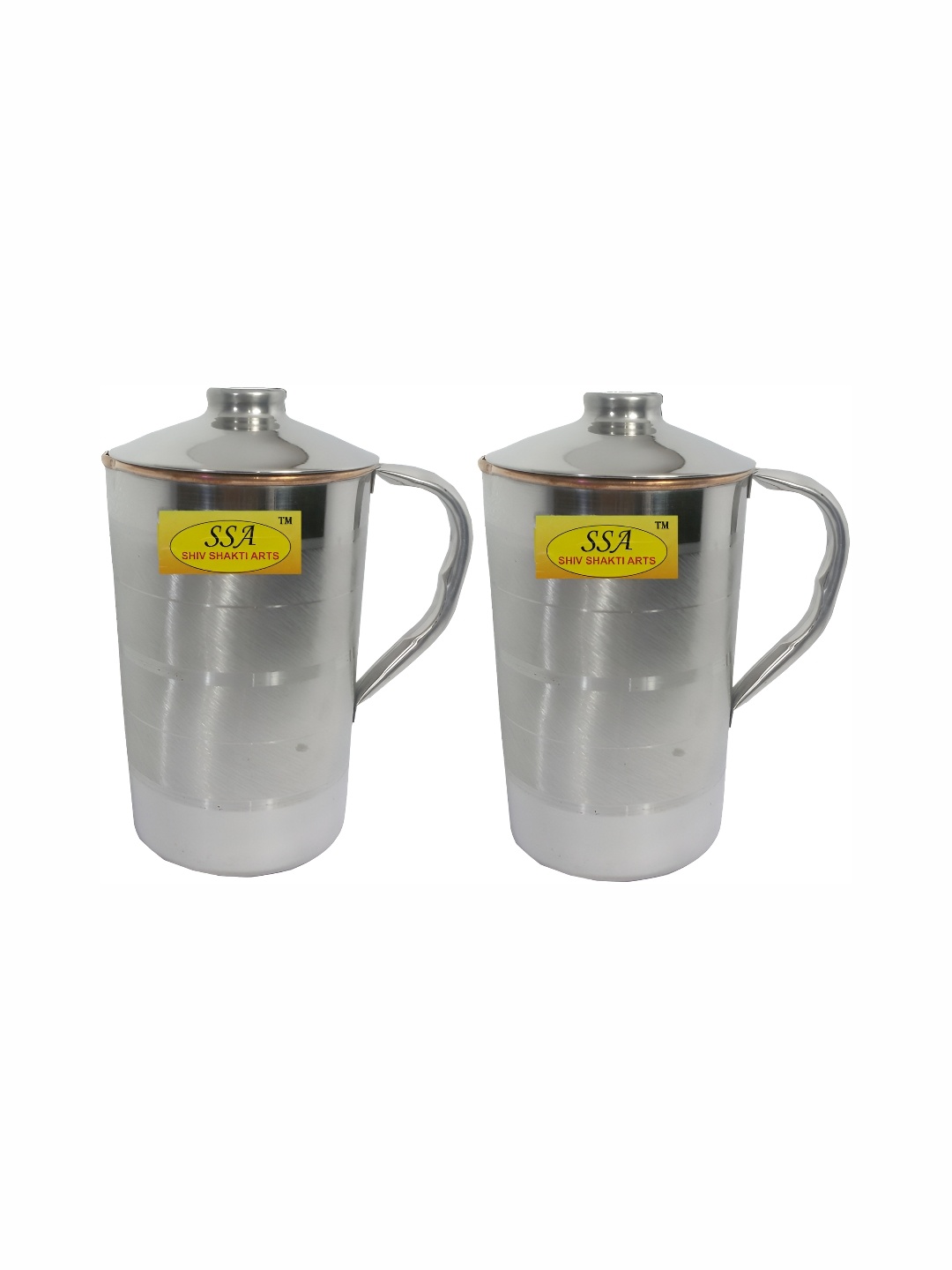 

Shivshakti Arts Steel Toned Textured Copper Easy to Clean Water Jugs 1.8 L