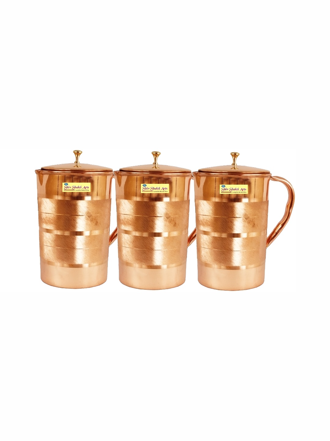 

Shivshakti Arts Copper Toned Textured Easy to Clean Water Jugs 1.5 L