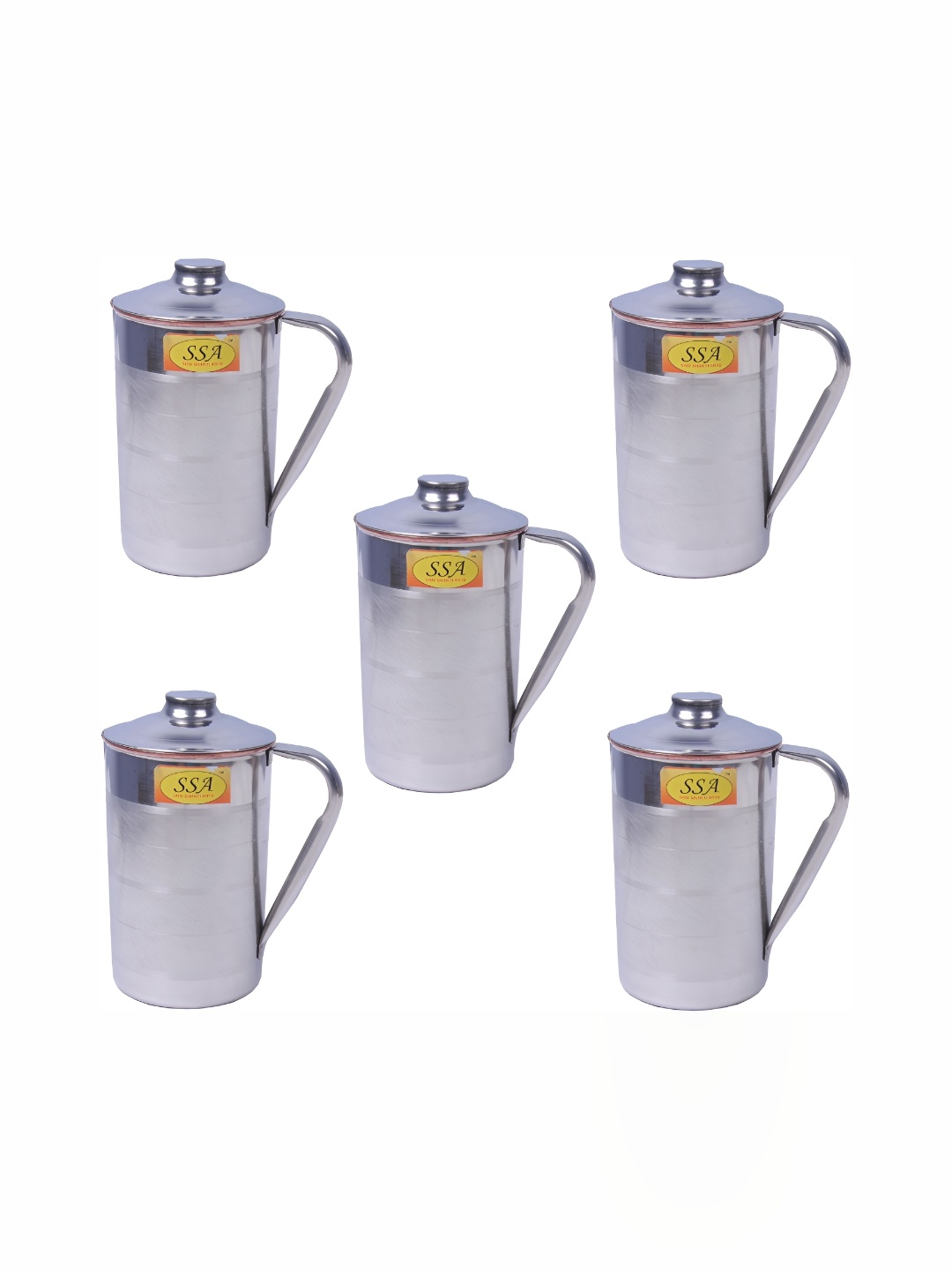 

Shivshakti Arts Steel Toned Textured Copper Easy to Clean Water Jugs 1.7 L