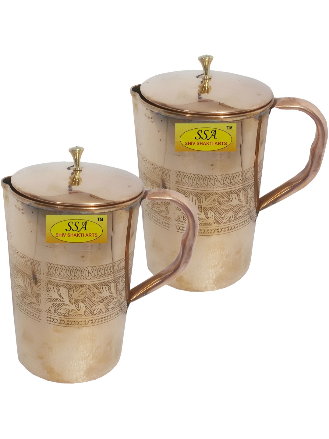 

Shivshakti Arts Copper Toned Textured Easy to Clean Water Jugs 1.7 L