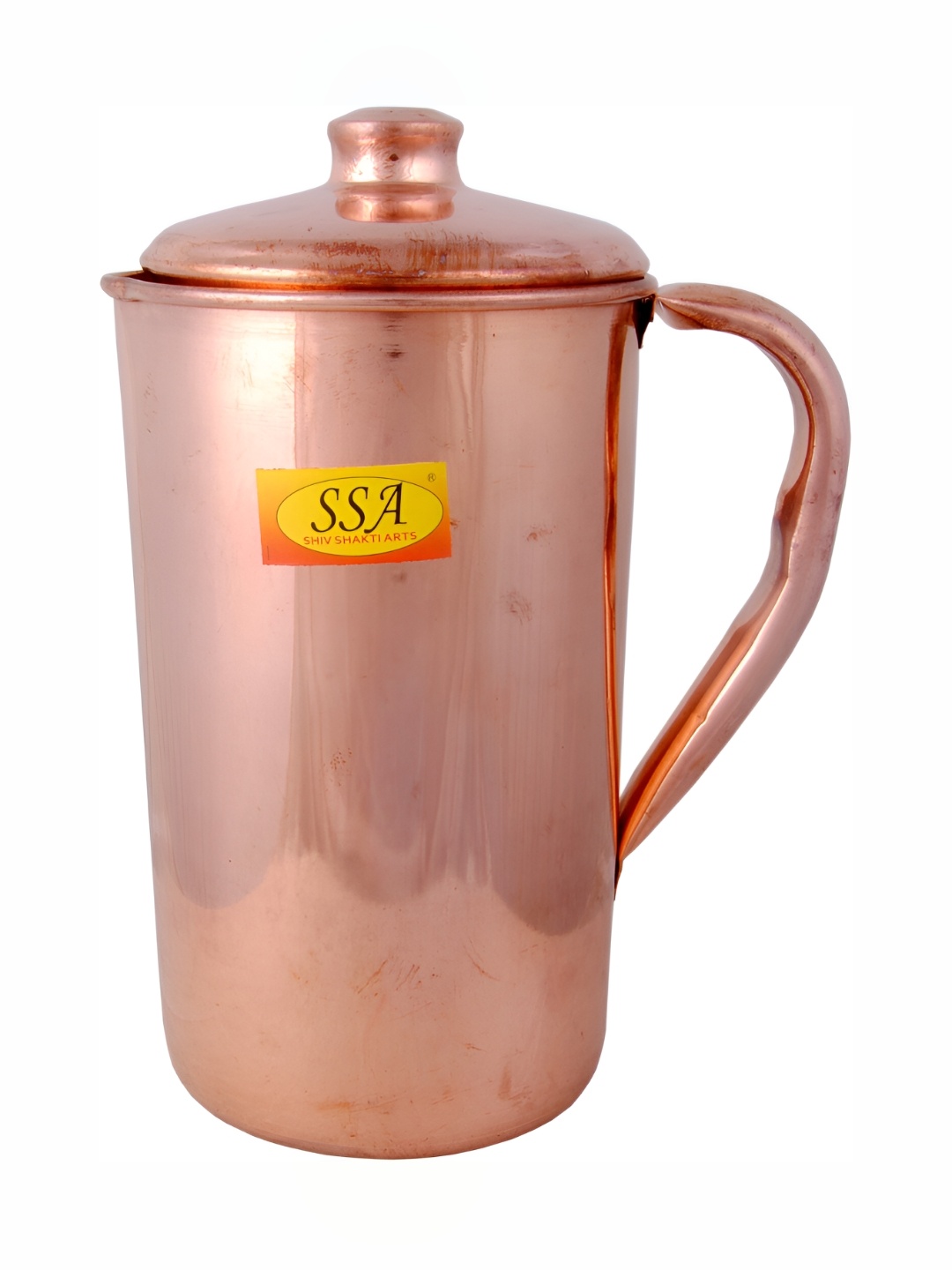 

Shivshakti Arts Copper Toned Easy to Clean Copper Water Jugs 1.6 L each