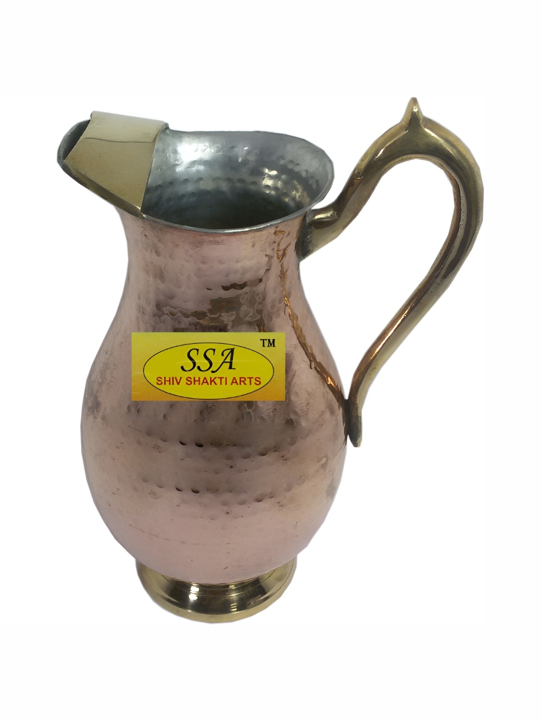 

Shivshakti Arts Copper-Toned Easy to Clean Stainless Steel Water Jug 1.7 L