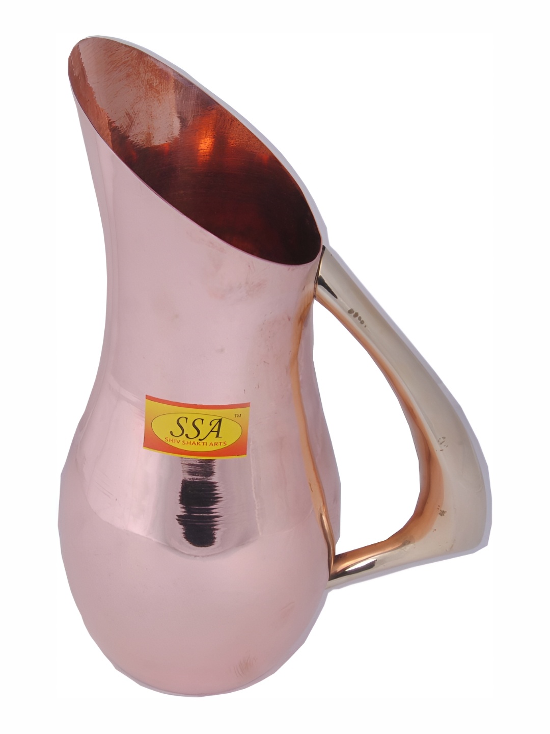 

Shivshakti Arts Copper Toned Easy to Clean Copper Water Jug 1 L