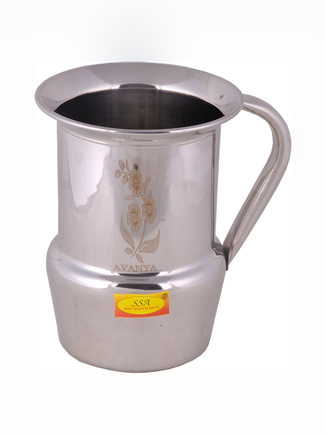 

Shivshakti Arts Silver Toned Easy to Clean Stainless Steel Water Jugs 1.8 L