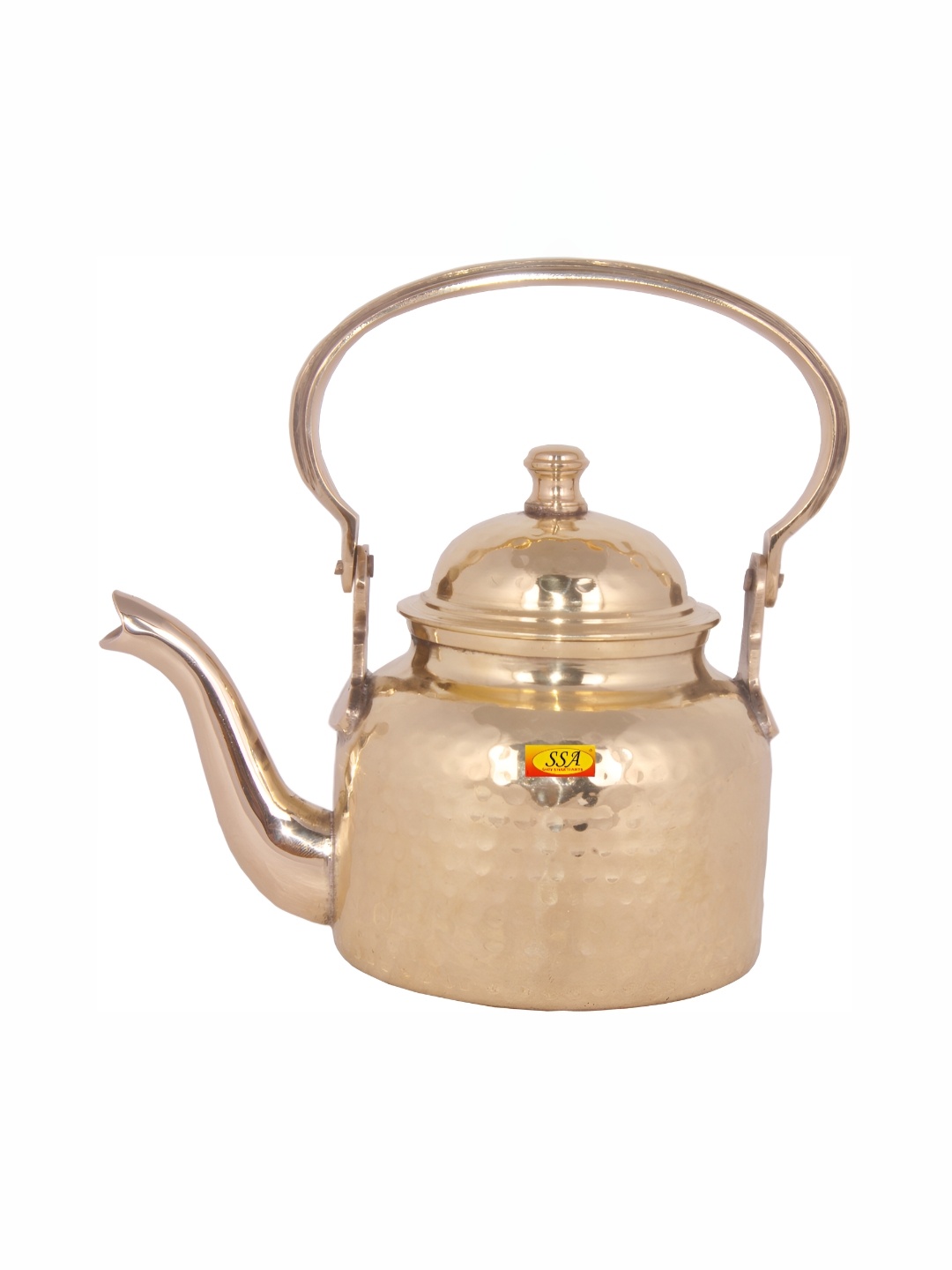 

Shivshakti Arts Gold toned Easy to Clean Brass Water Jugs 0.6 L