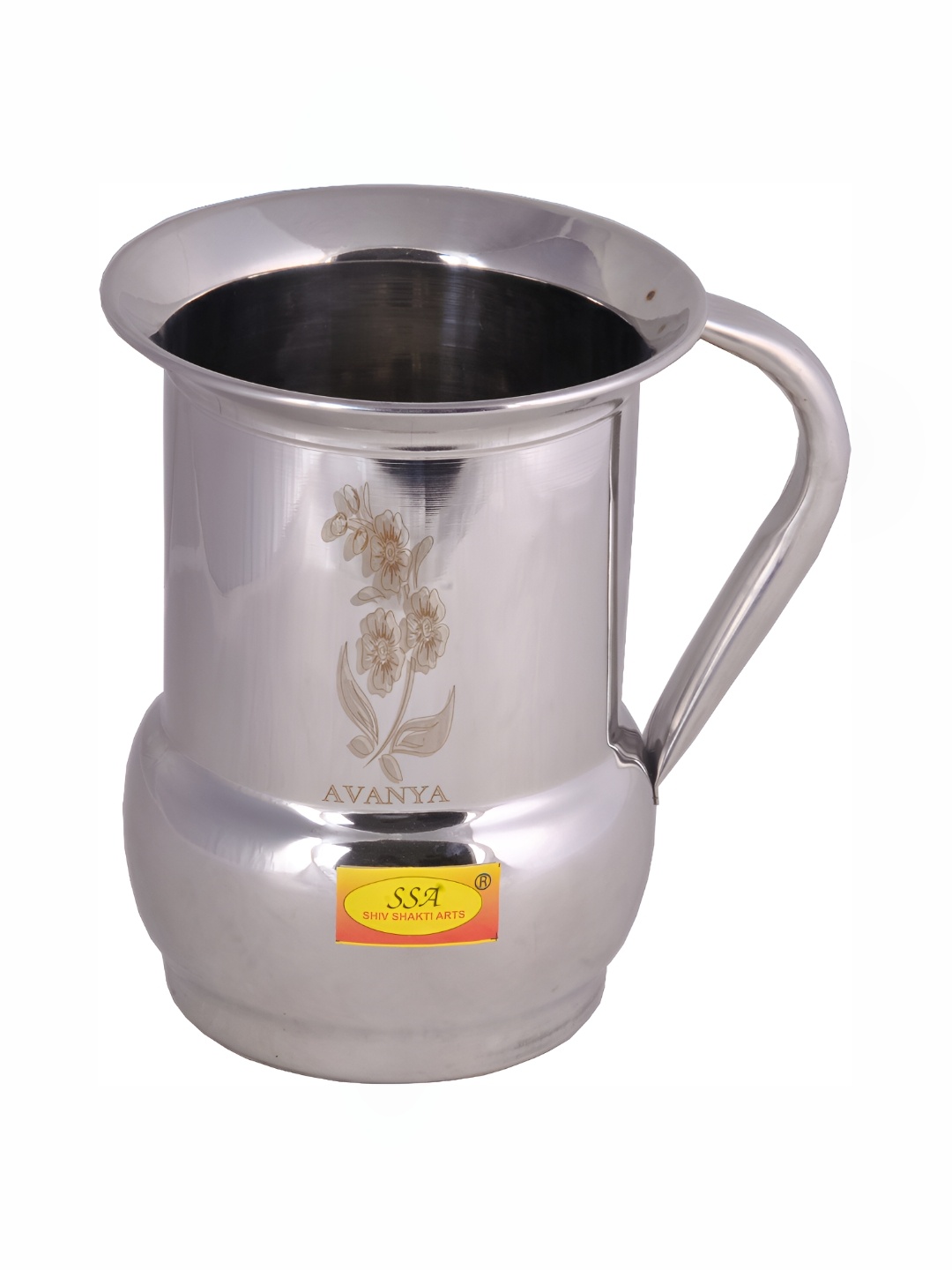 

Shivshakti Arts Silver Toned Easy to Clean Stainless Steel Water Jugs 1.8 L