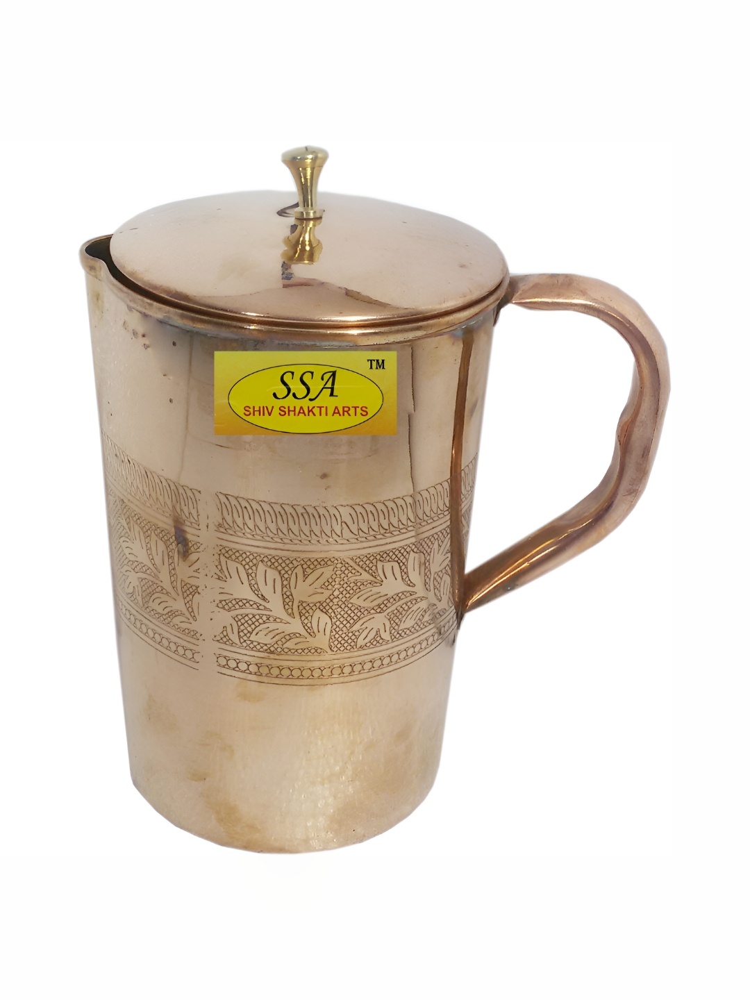 

Shivshakti Arts Copper Toned Easy To Clean Water Jugs 1.7L