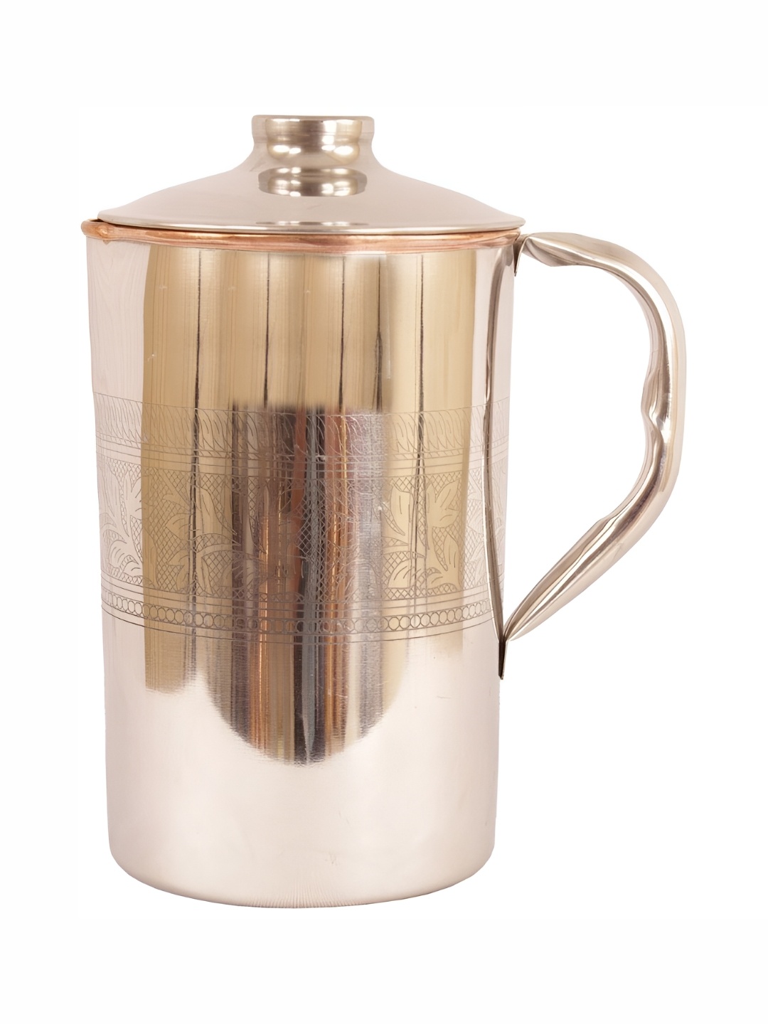 

Shivshakti Arts Steel Easy to Clean Copper Water Jugs 1.7L