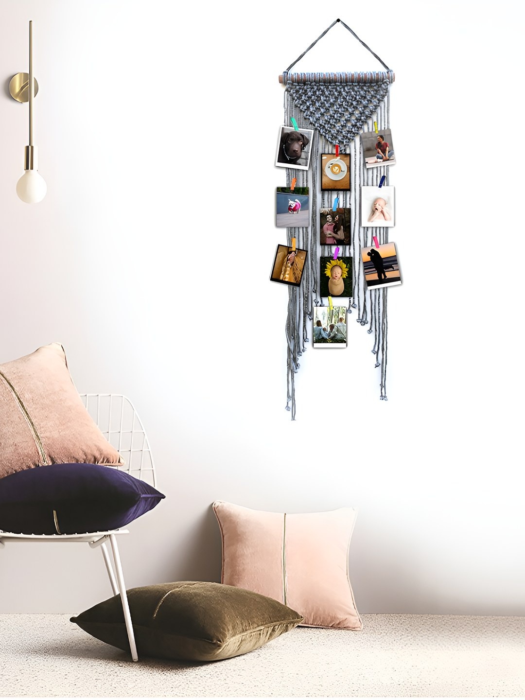 

VAH Kya Bat Hai !! Grey Wooded Hanging Wall Decor
