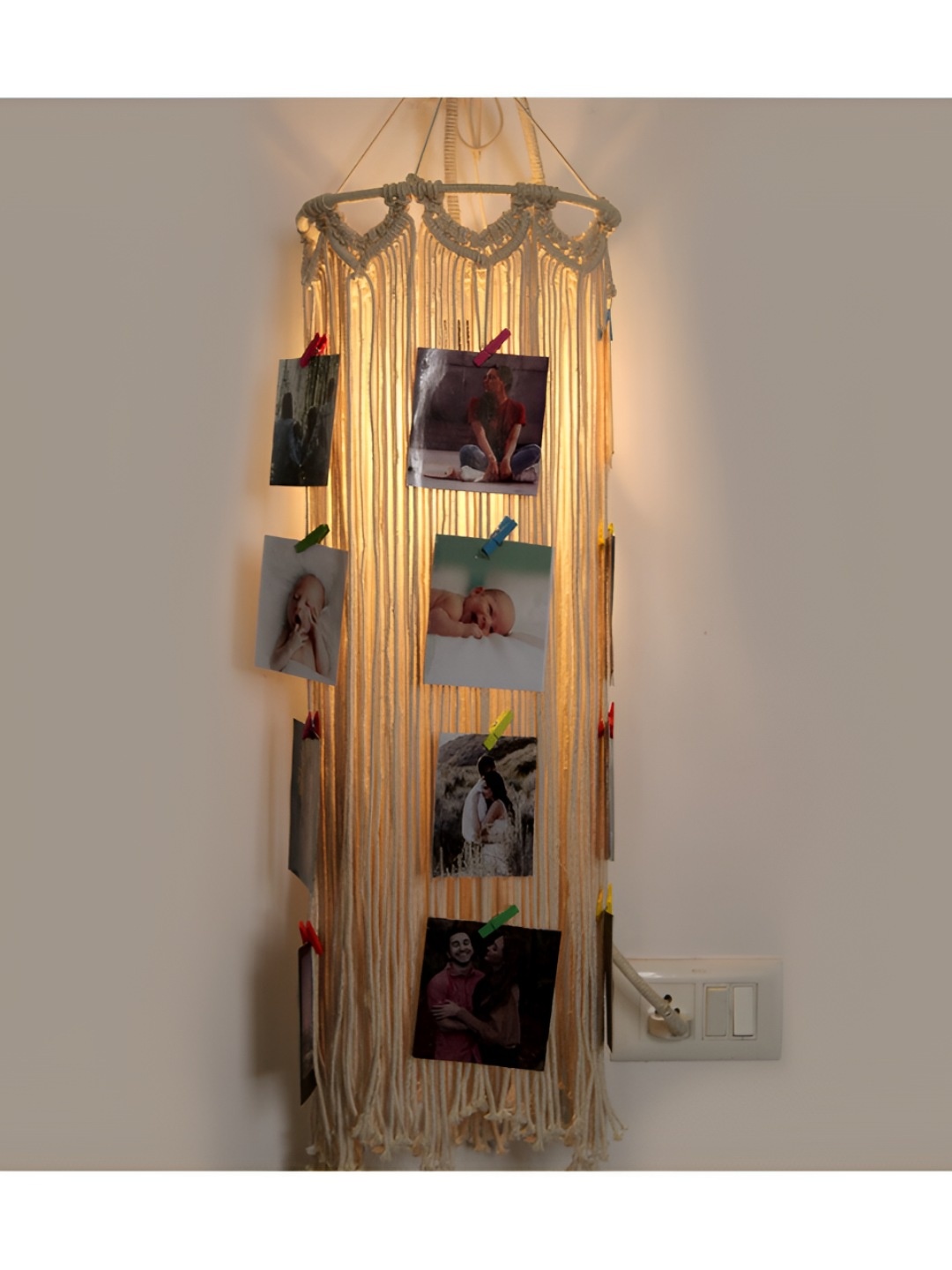 

VAH Kya Bat Hai !! White Wooded Hanging Wall Decor