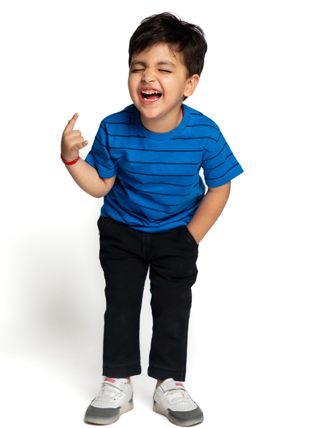 

BAESD Boys Striped Pure Cotton T-shirt, Blue
