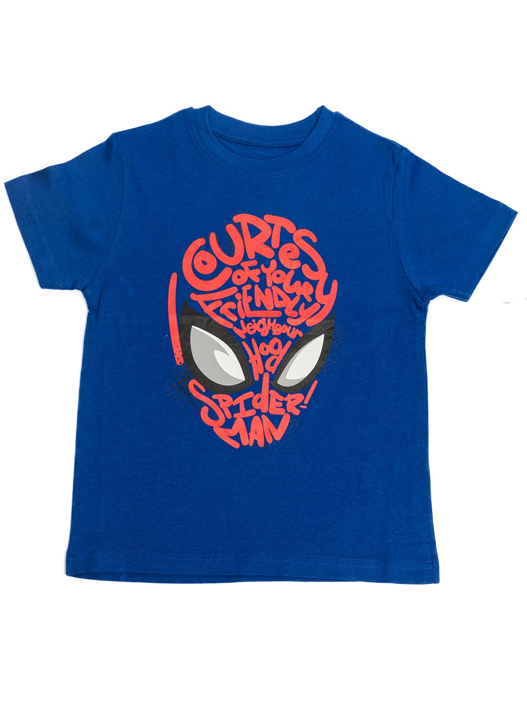

BAESD Boys Spider Man Printed Round Neck Pure Cotton T-shirt, Blue