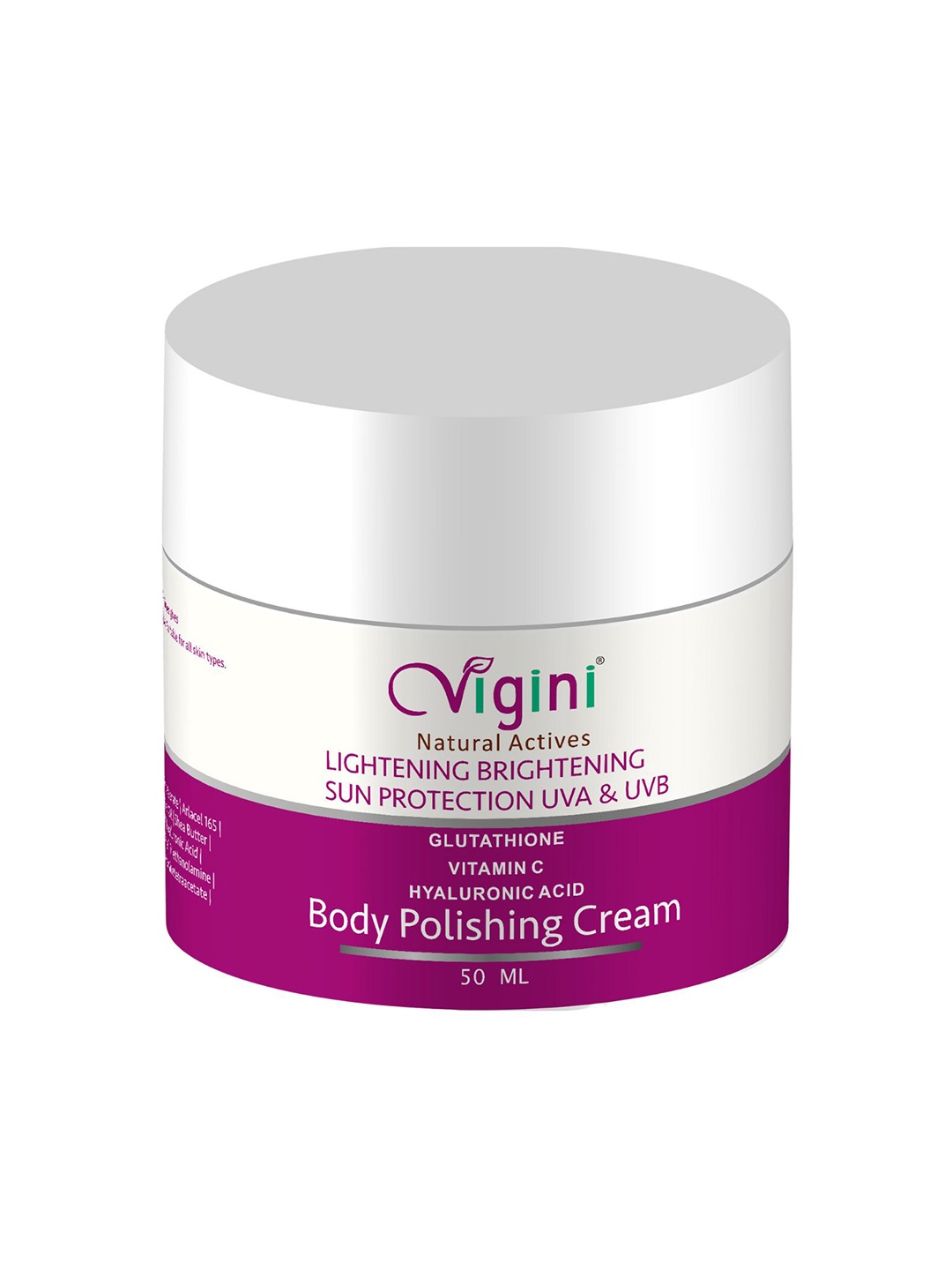 

Vigini Whitening Brightening Body Polishing Cream - 50ml, Pink