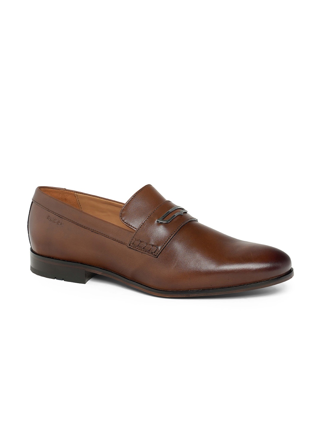 

Ruosh Men Leather Formal Loafers, Tan