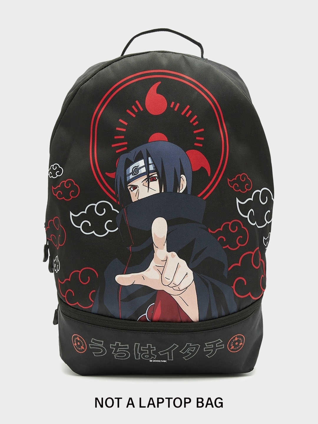 

Bewakoof Unisex Graphic Printed Backpack, Black