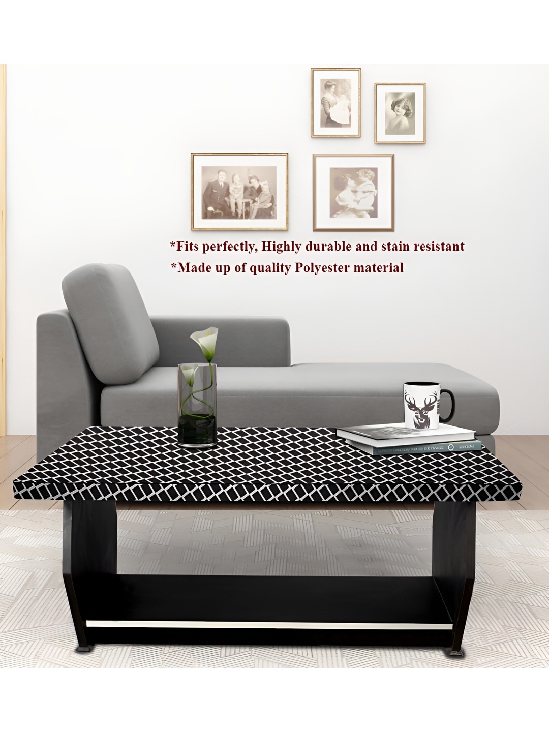

Stylista Black Waterproof 2 Seater Table Cover