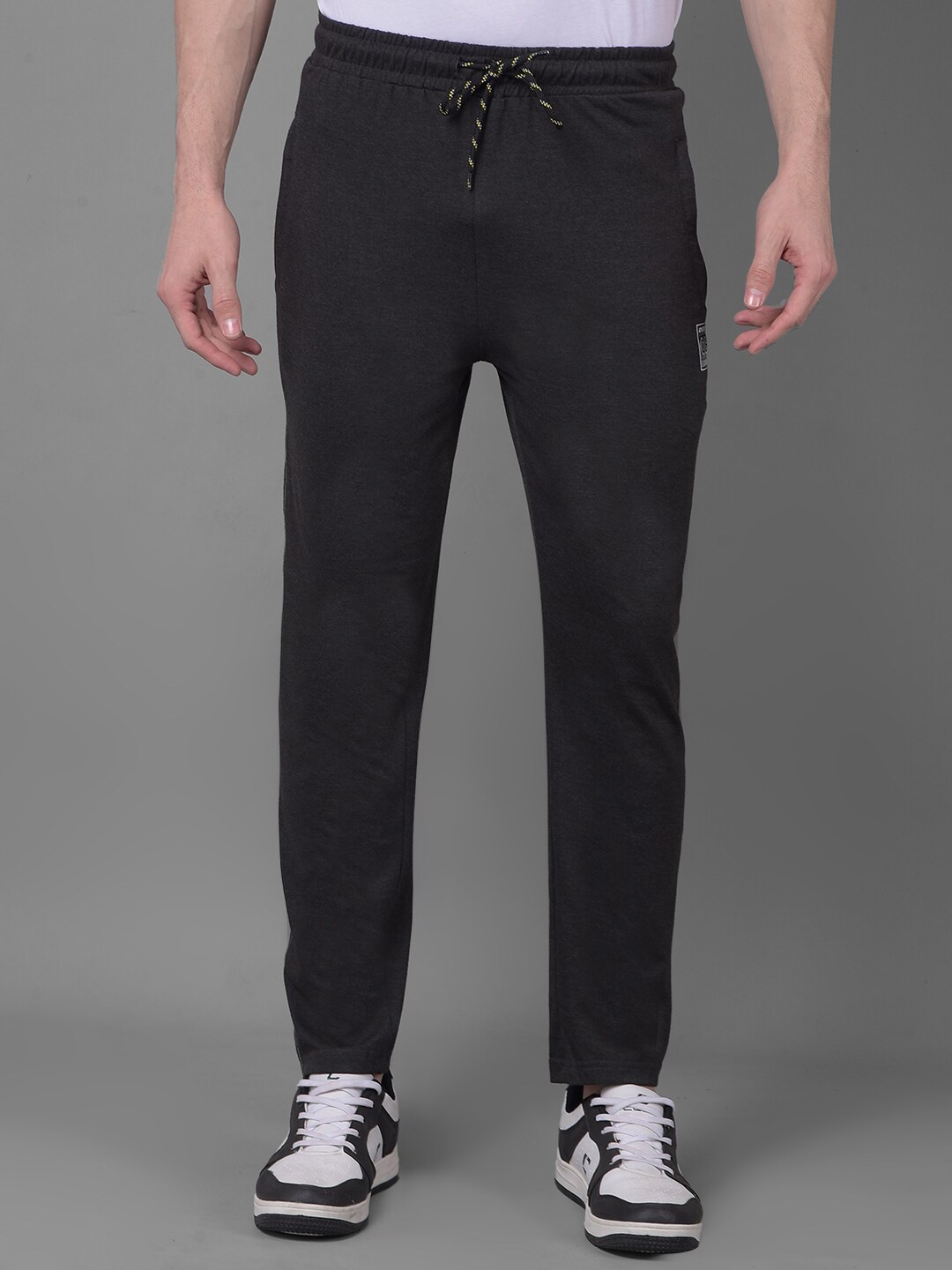 

Dollar Men Mid-Rise Cotton Track Pant, Charcoal