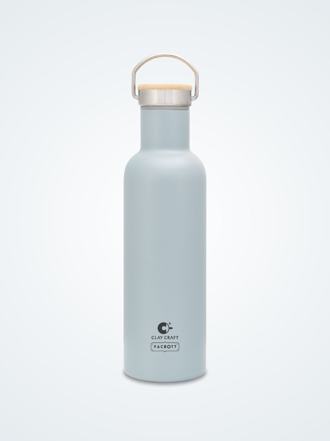 

CLAY CRAFT Blue & Silver Toned Stainless Steel Double Wall Vacuum Water Bottle 700 ML