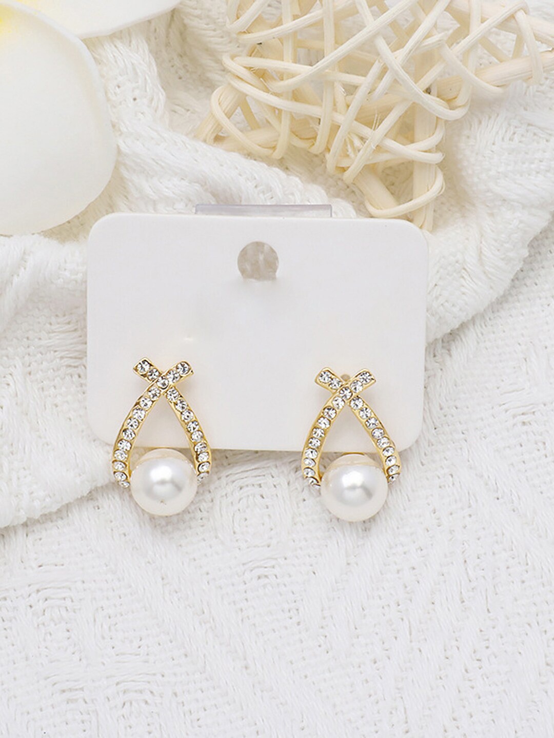 

FIMBUL Gold Plated Stainless Steel Drop Earrings