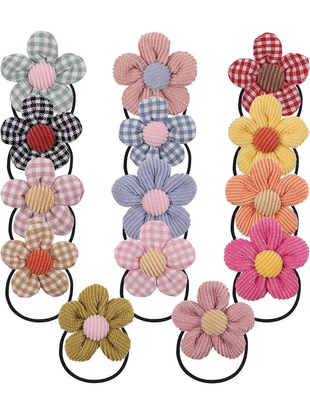 

LYTIX Girls Set Of 14 Ponytail Holders, Red