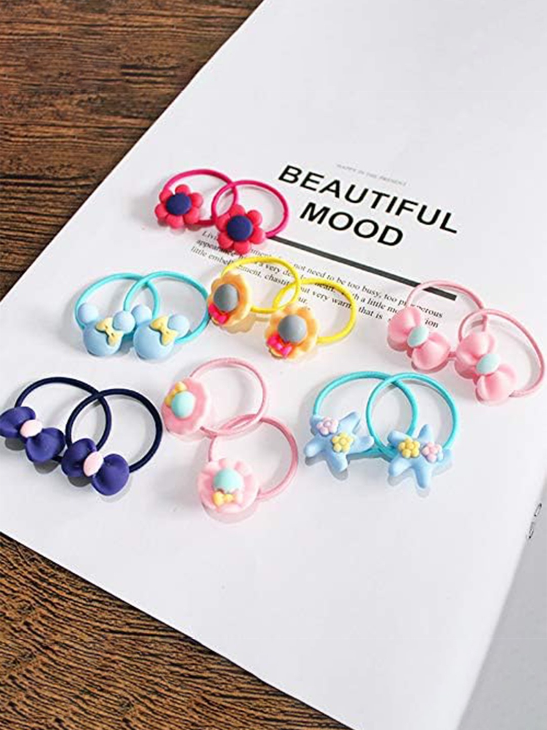 

LYTIX Girls Set Of 42 Assorted Embellished Ponytail Holders