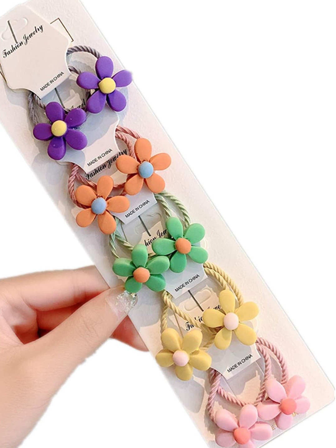 

LYTIX Girls Set Of 10 Assorted Embellished Ponytail Holders