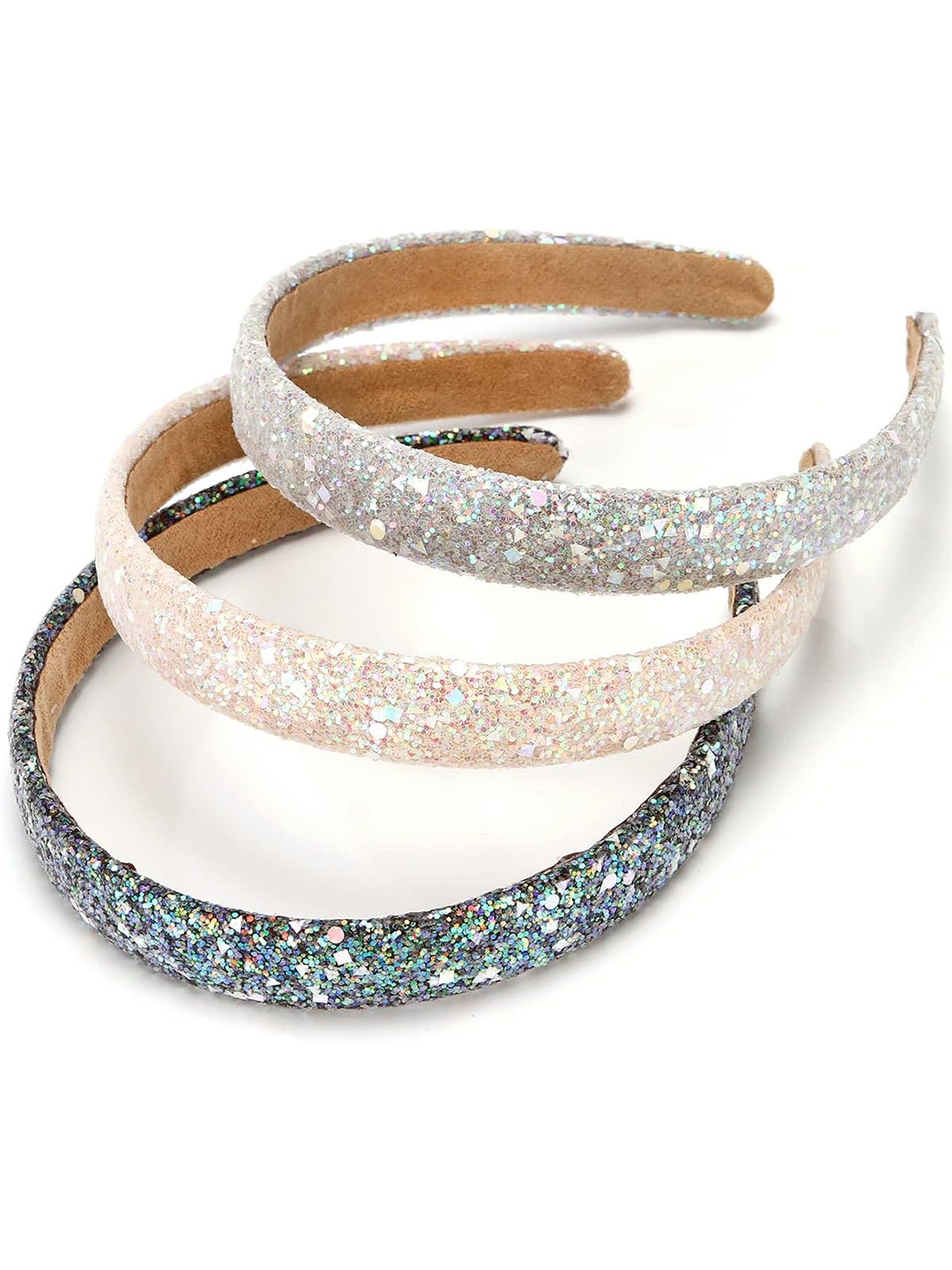 

LYTIX Girls Set of 3 Embellished Hairband, Assorted