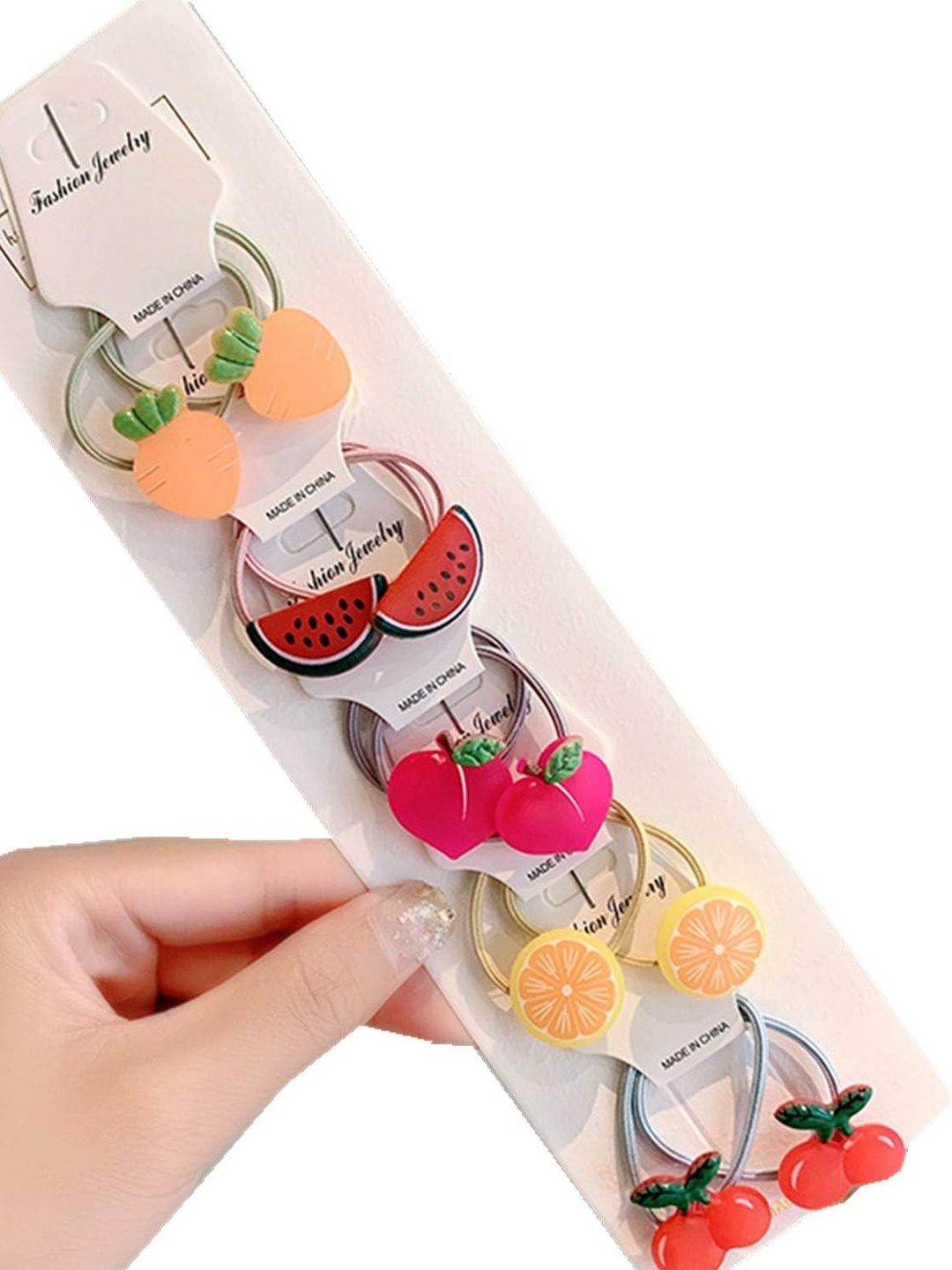 

LYTIX Girls Set Of 10 Assorted Embellished Ponytail Holders