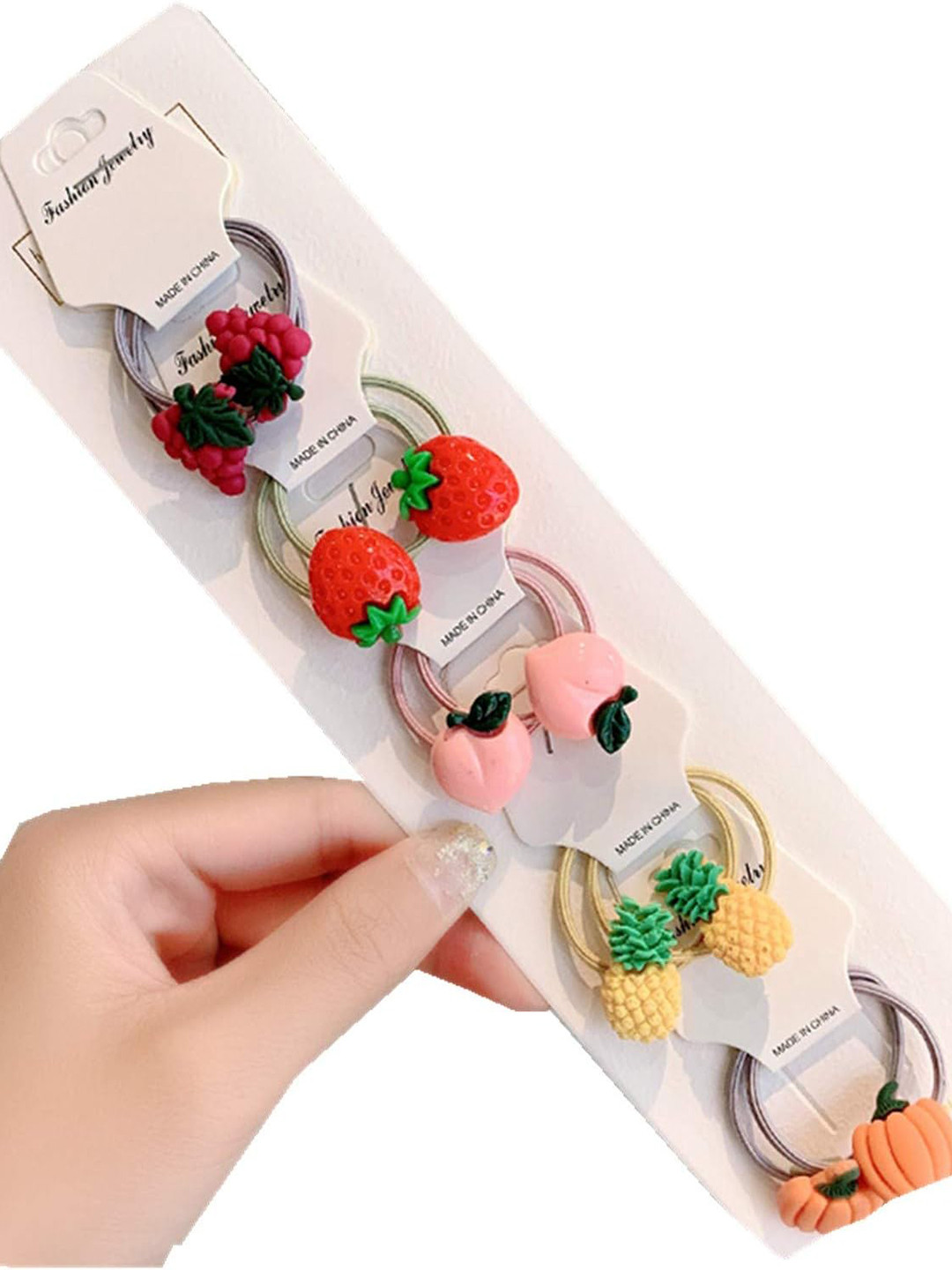 

LYTIX Girls Set Of 10 Assorted Embellished Ponytail Holders
