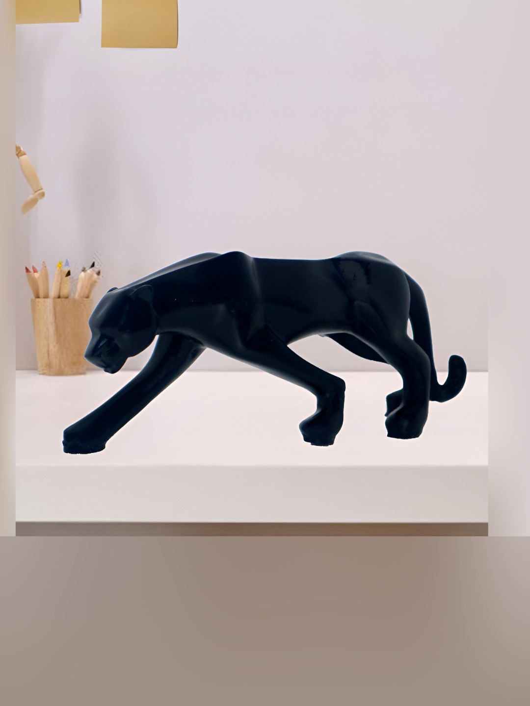 

HOME AUZAR Black Dark Jaguar Centrepiece Showpiece
