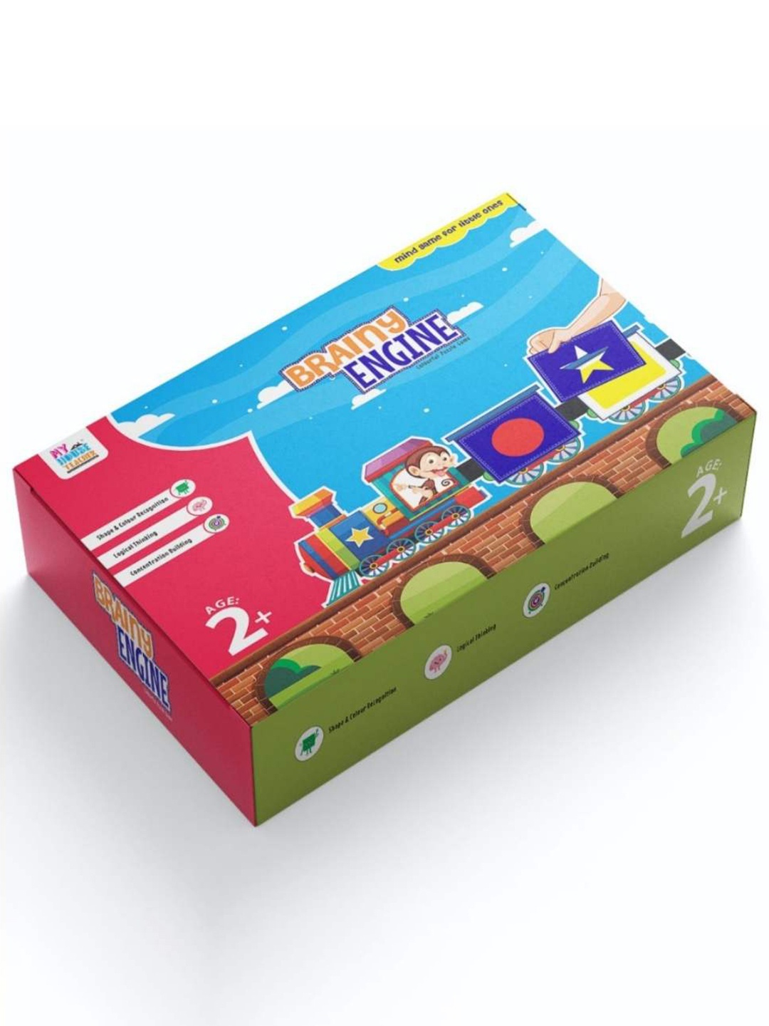 

My House Teacher Kids Brainy engine - Mind Game for Toddlers, White