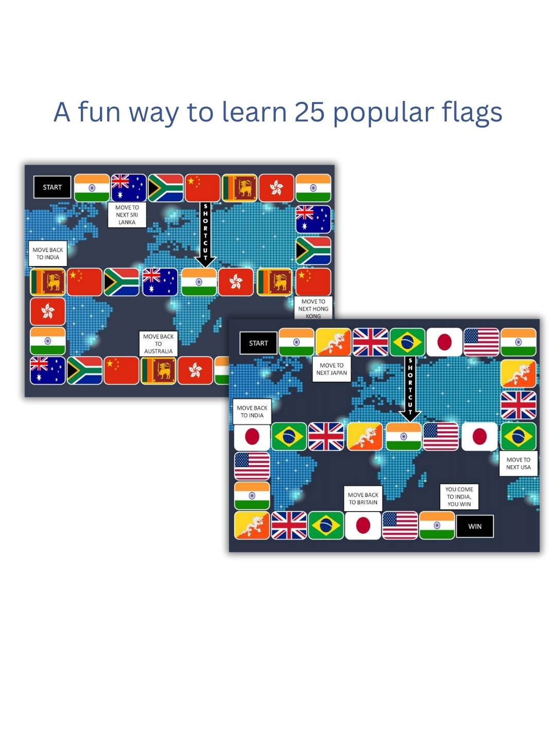 

My House Teacher 20 National Flags Magic Folder, White