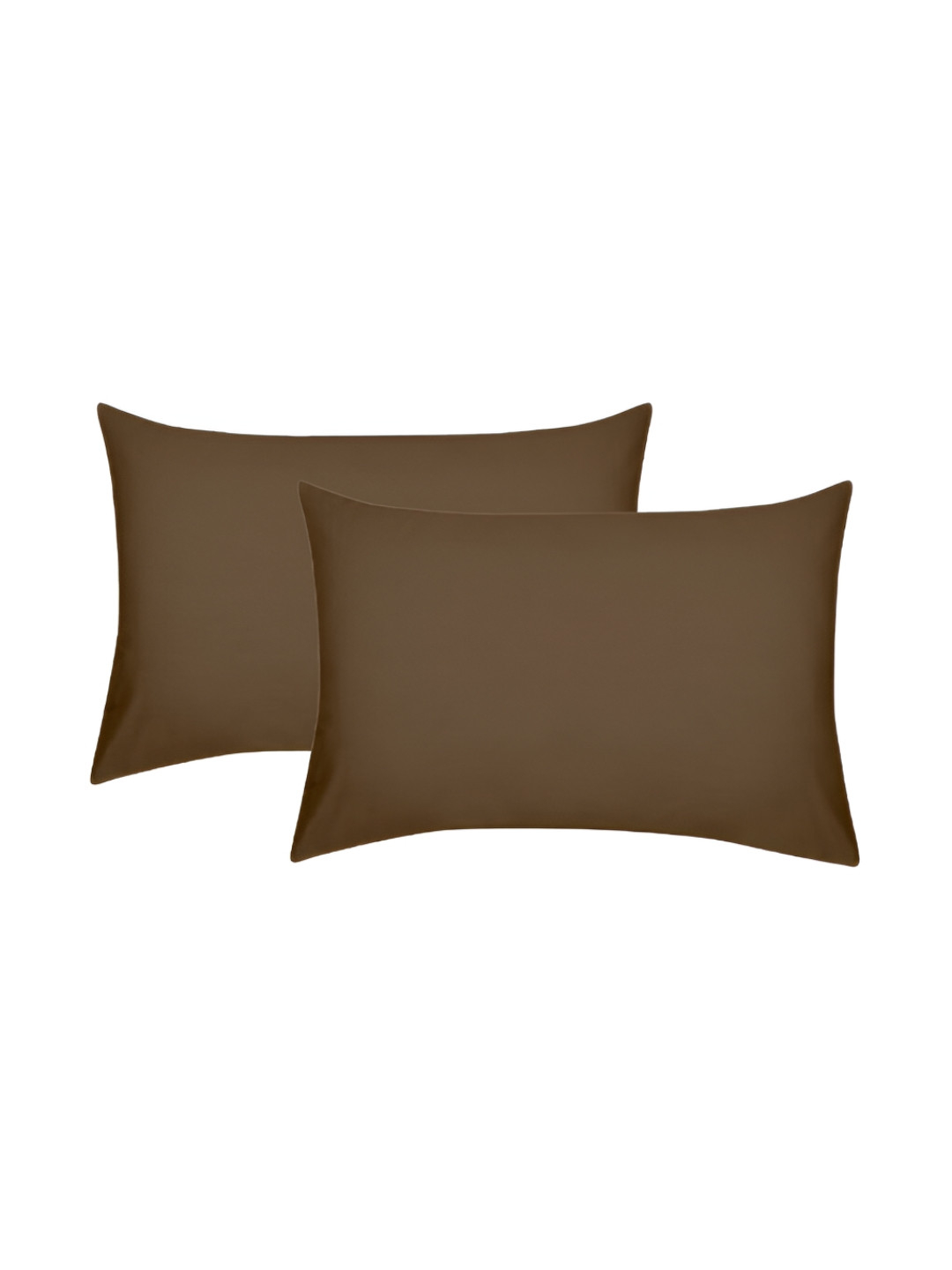 

House of Owlet Coffee Brown 2 Pieces Pure Cotton Rectangle Pillow Covers