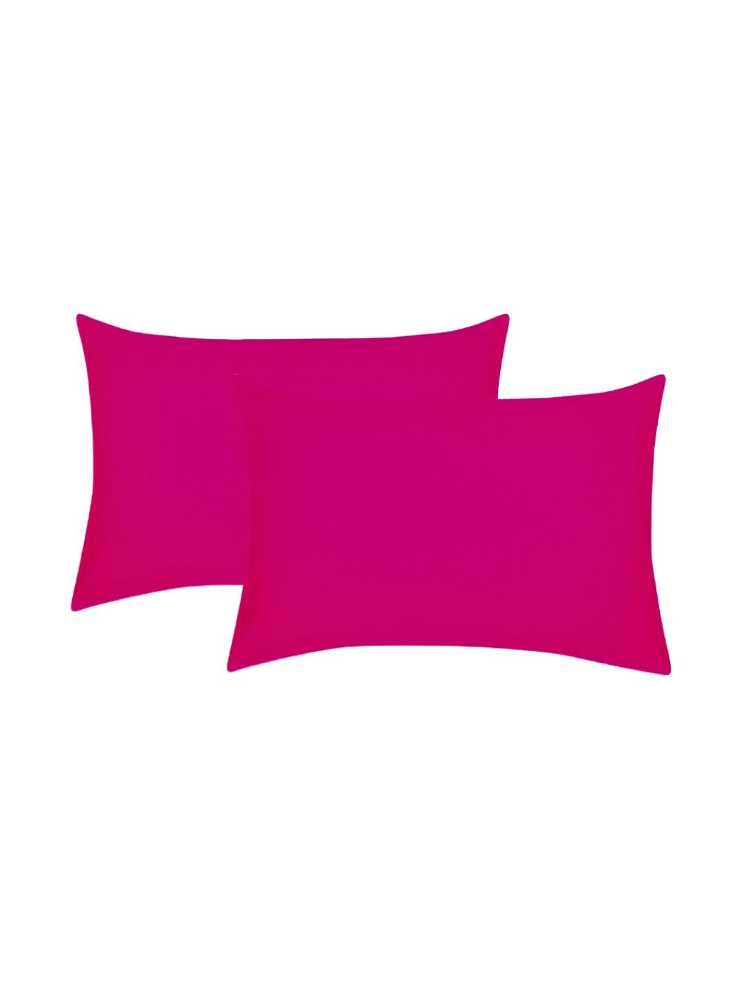 

House of Owlet Fuchsia 2 Pieces Solid Pure Cotton Rectangle Pillow Covers