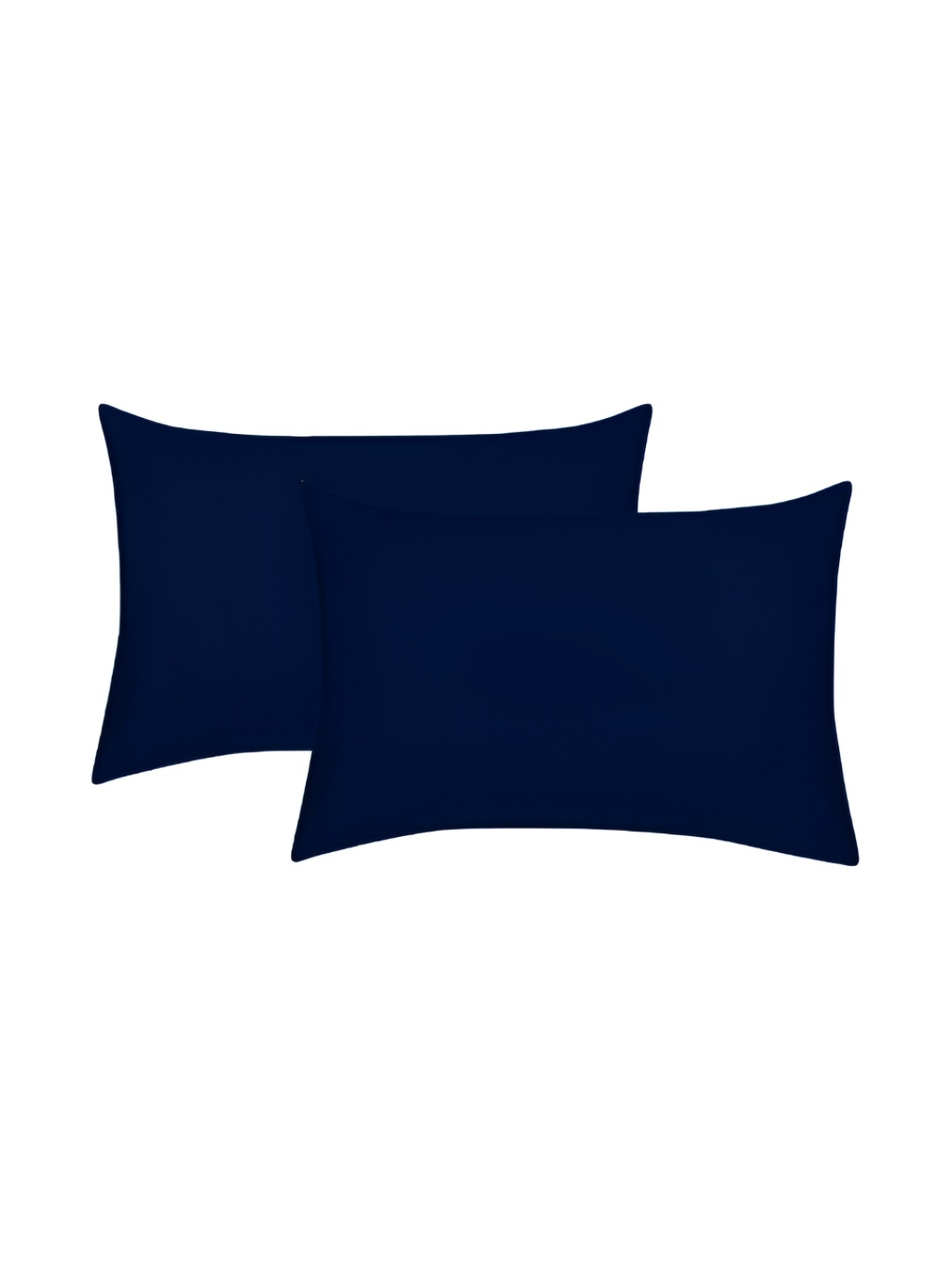 

House of Owlet Blue 2 Pieces Solid Pure Cotton Rectangle Pillow Covers
