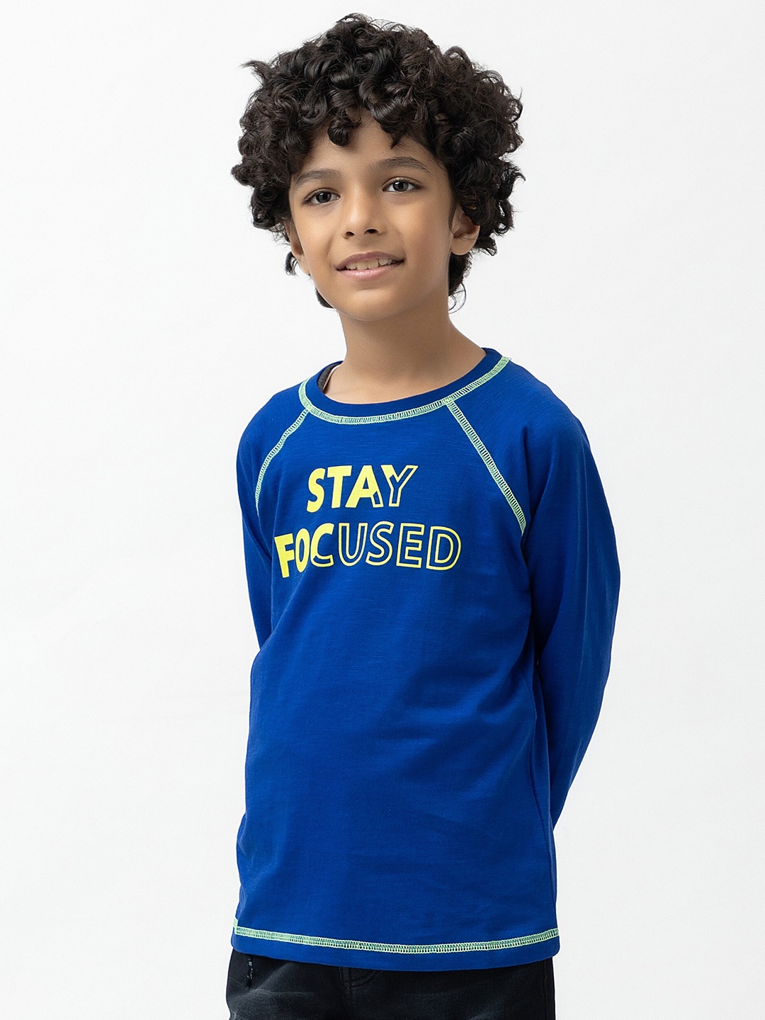

Purple United Kids Boys Printed T-shirt, Blue