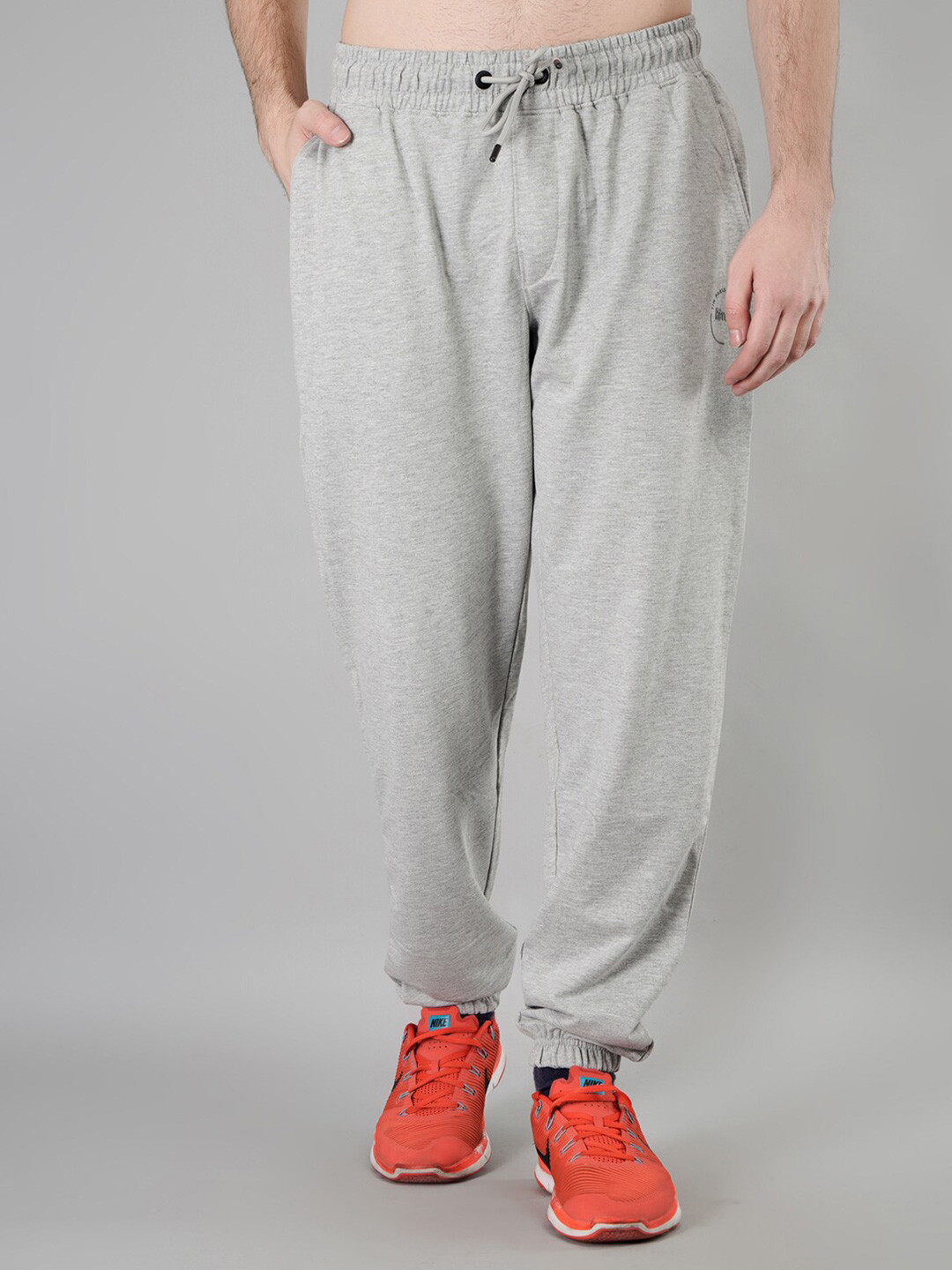 

TIM PARIS Men Regular Fit Cotton Joggers, Grey