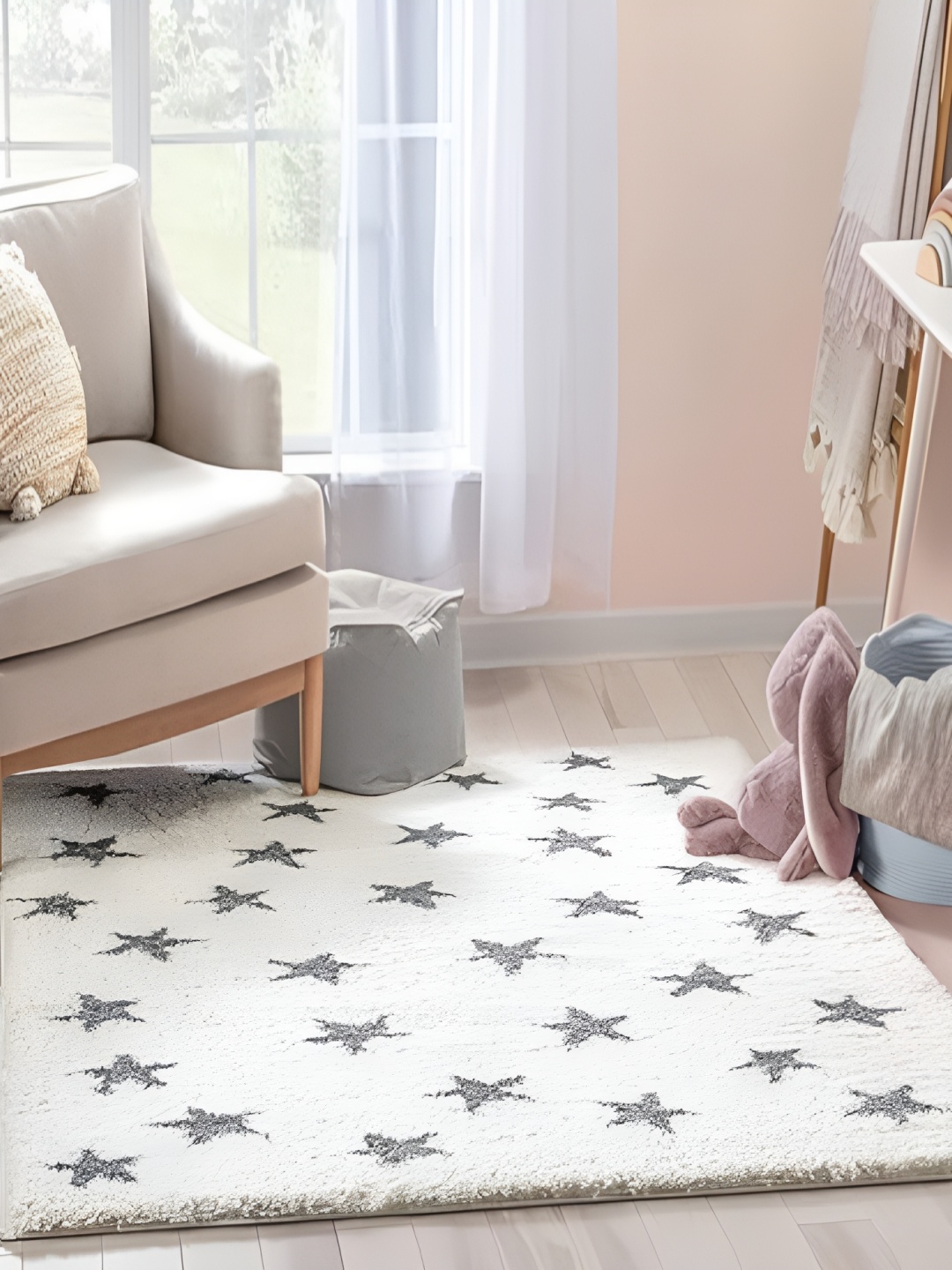 

Shopgallery Grey & Off White Geometric Anti-Skid Carpet