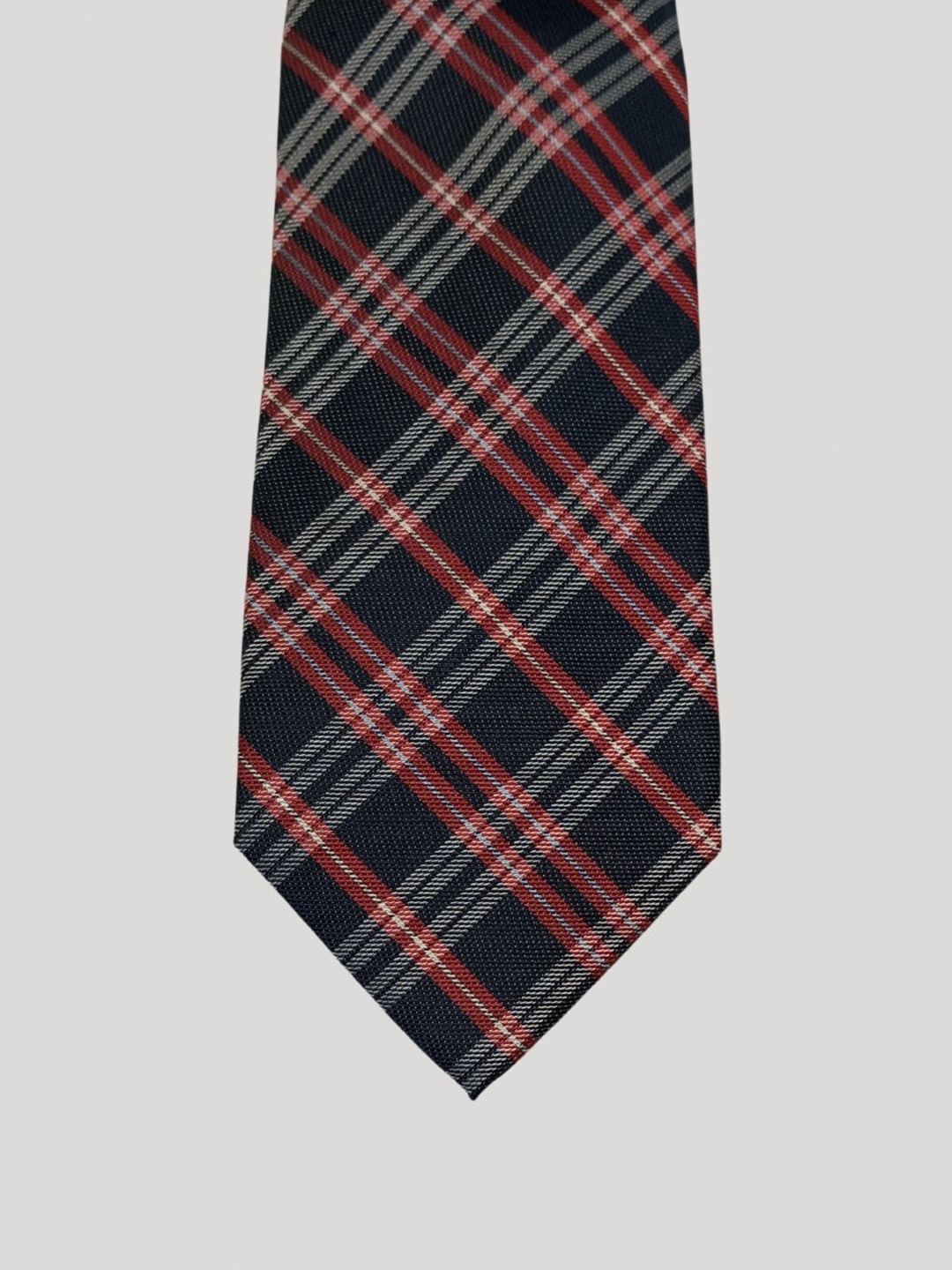 

The Tie Hub Men Checked Broad Tie, Black