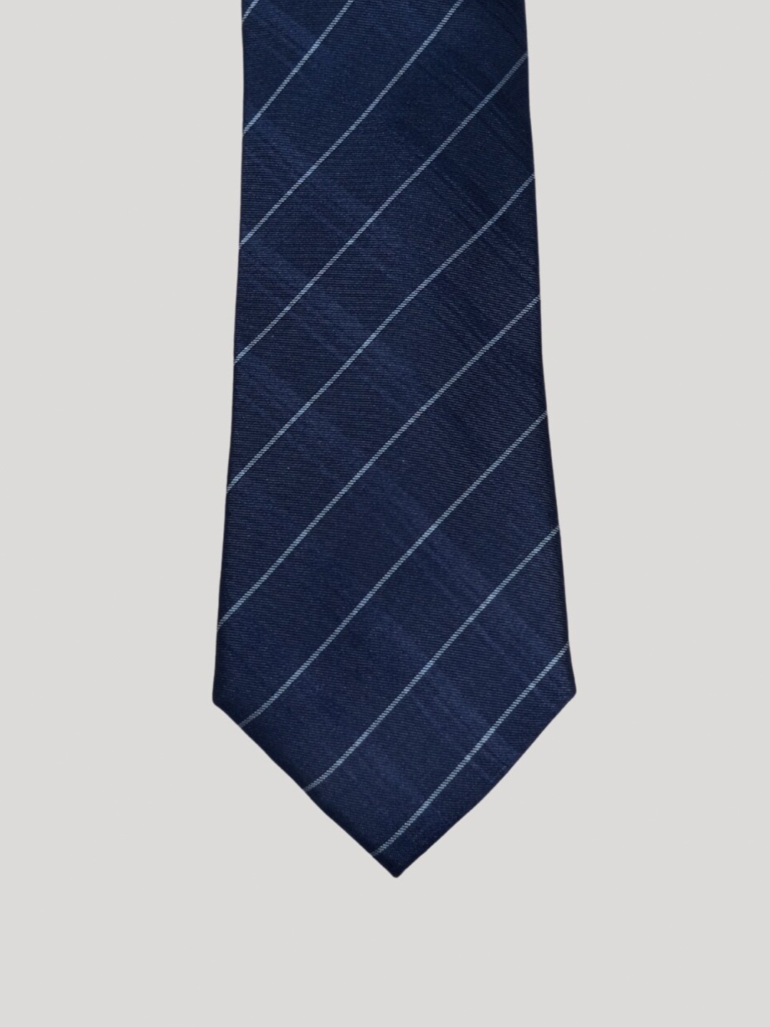 

The Tie Hub Striped Silk Broad Tie, Blue