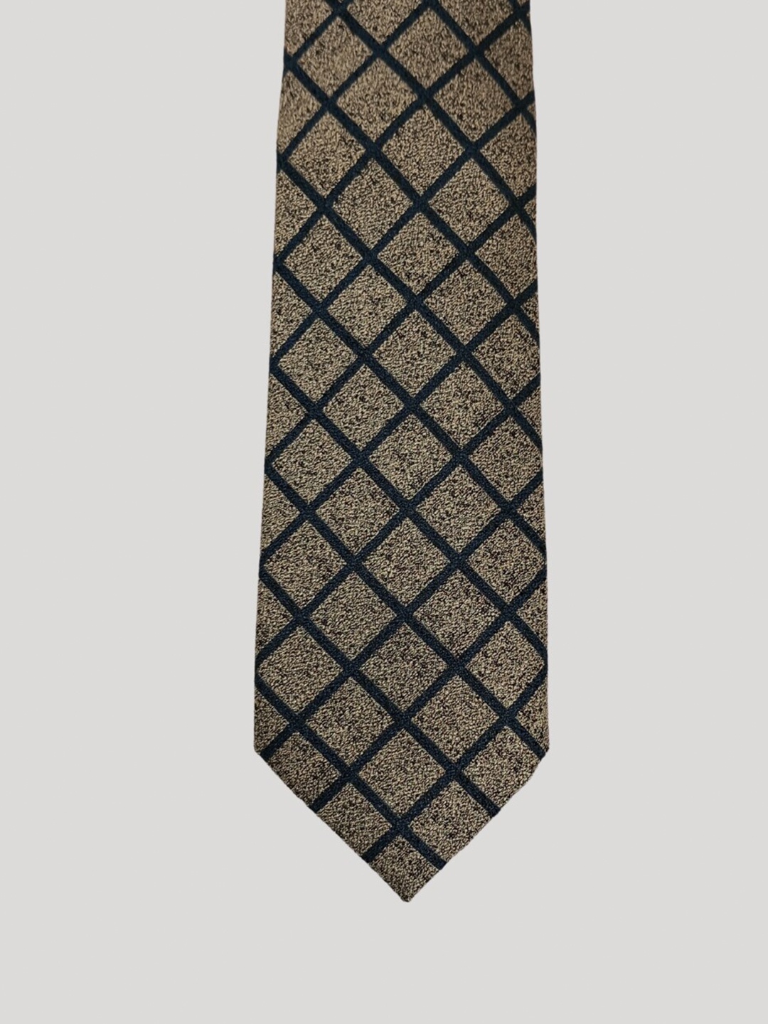 

The Tie Hub Men Checked Broad Tie, Green