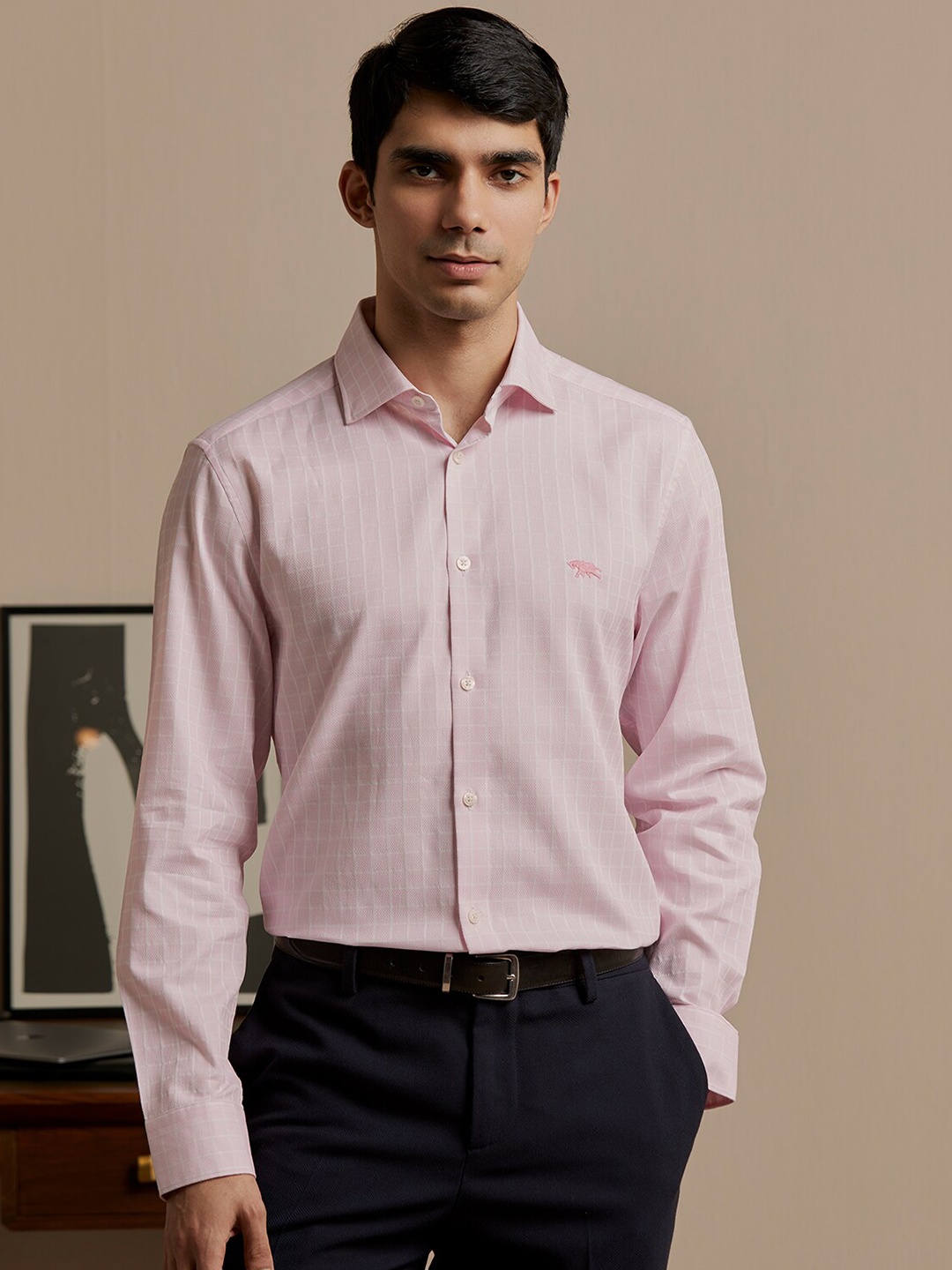 

Andamen Premium Full Sleeve Slim Fit Cotton Shirt, Pink