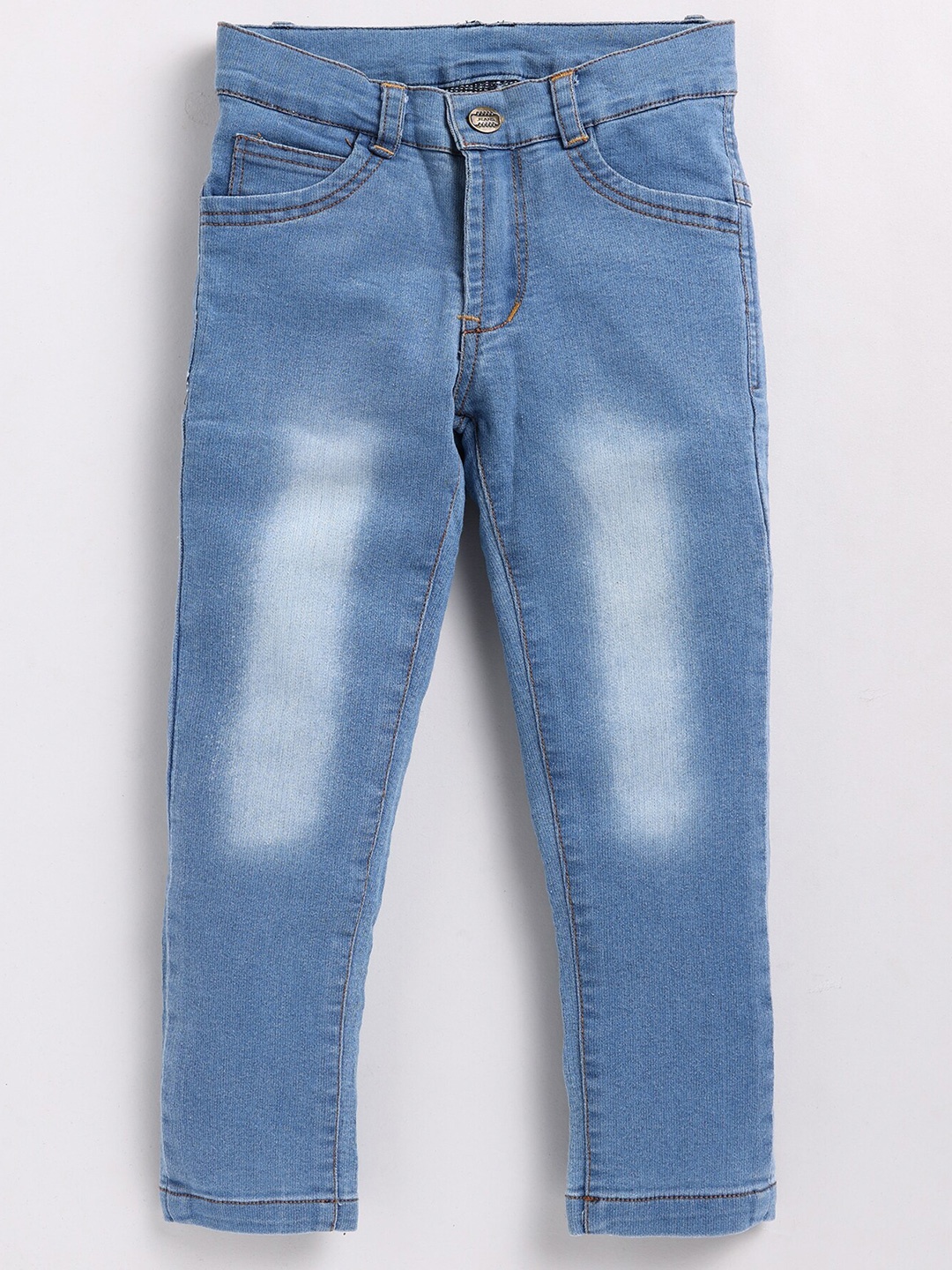 

Nottie Planet Boys Slim Fit Clean Look Light Fade Stretchable Jeans, Blue