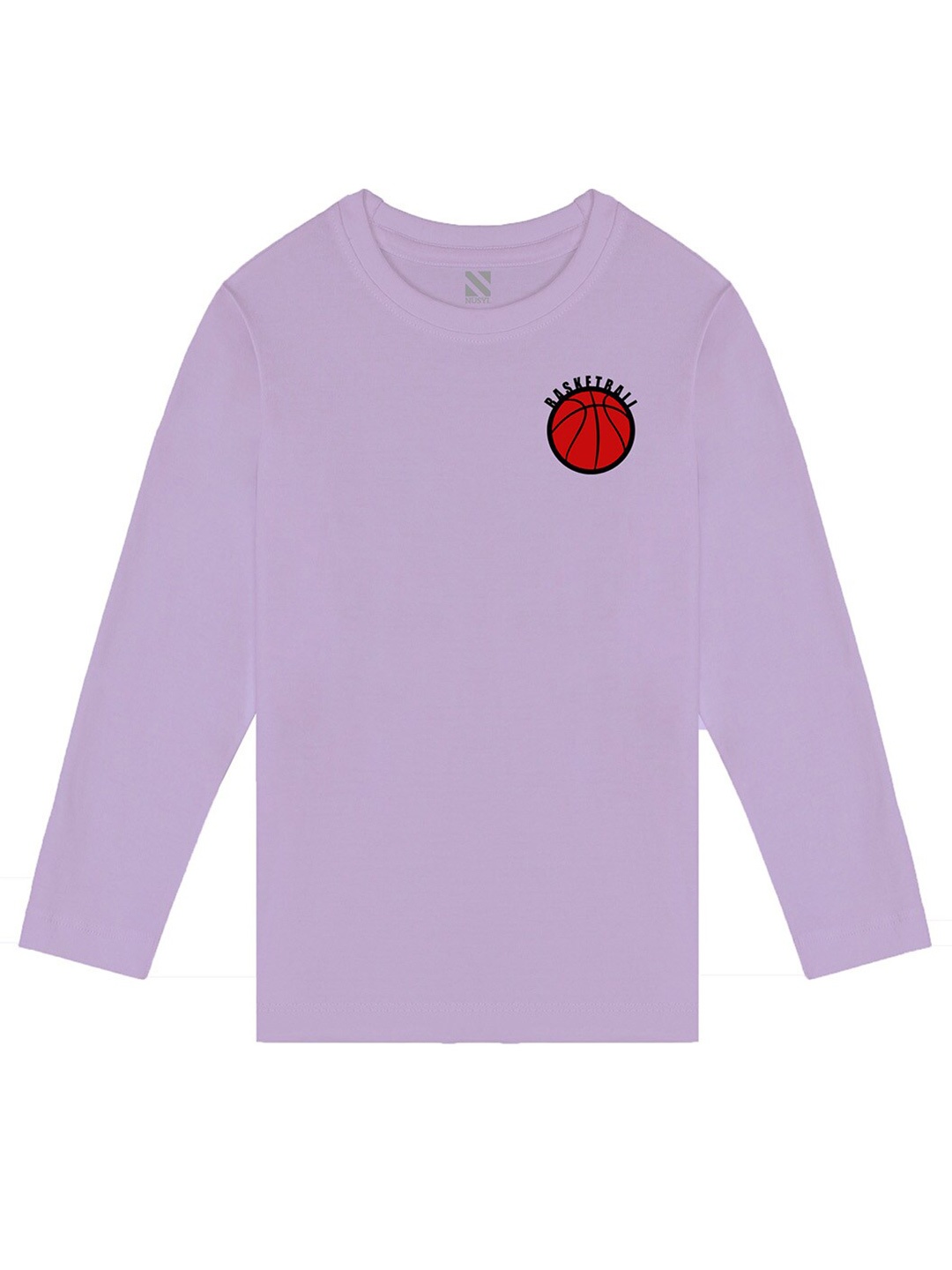 

BAESD Boys Typography Printed Cotton T-shirt, Purple