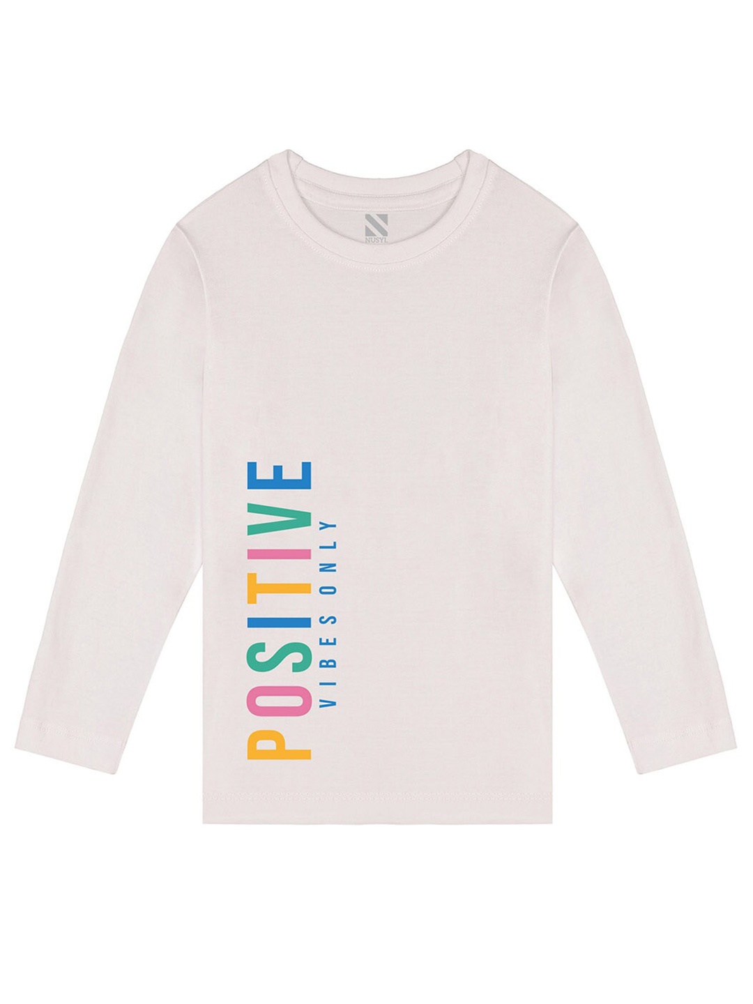

BAESD Boys Typography Printed Cotton T-shirt, White